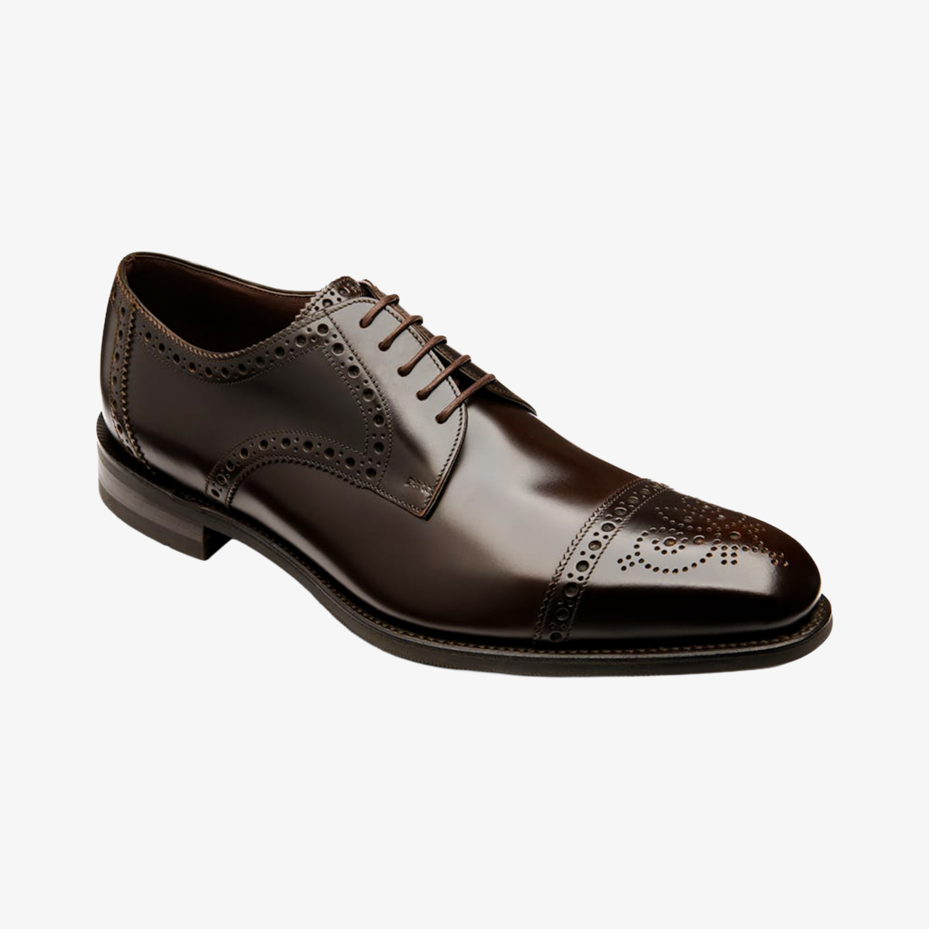 Loake Eldon Leather Shoes - Dark Brown