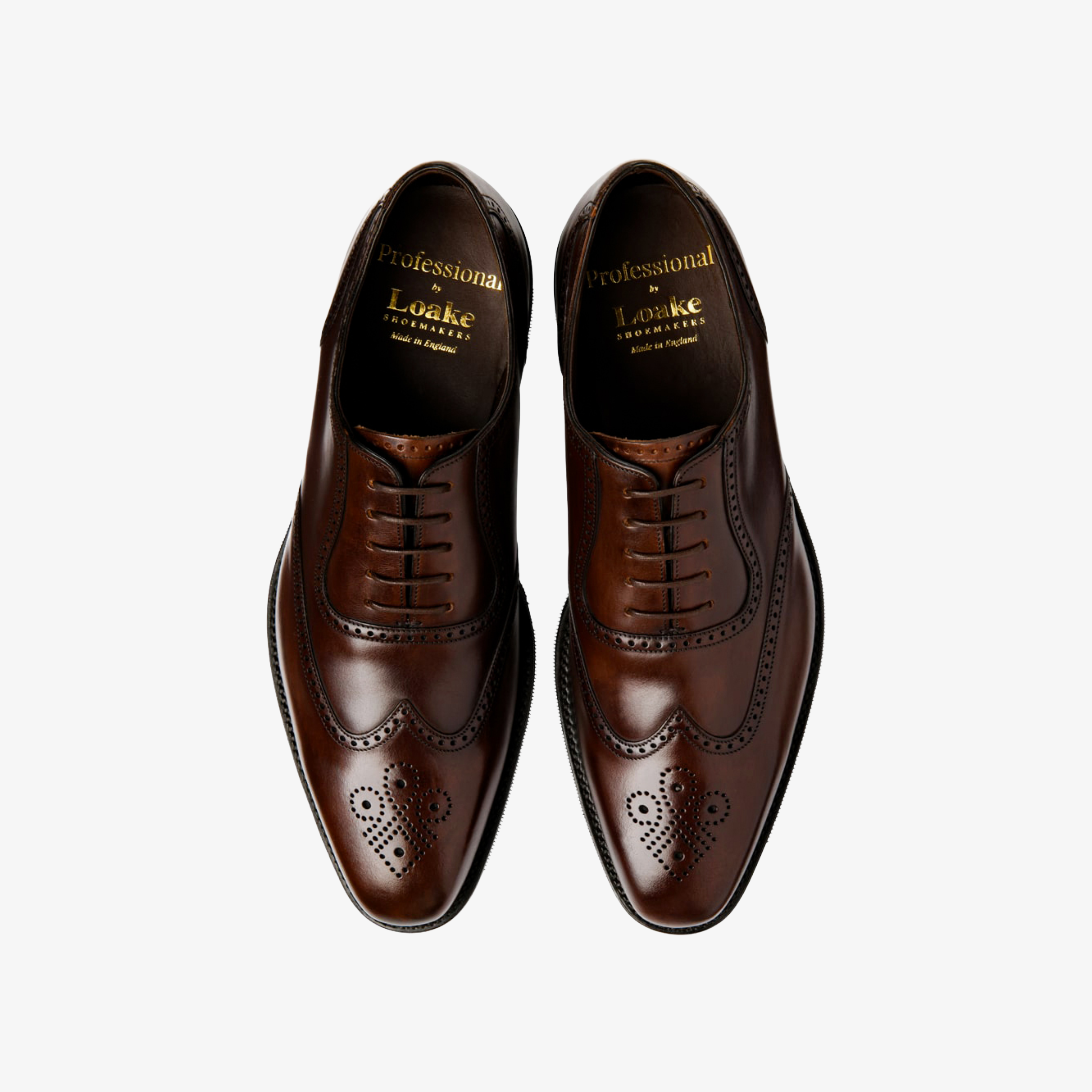 Loake Eldon Leather Shoes - Dark Brown