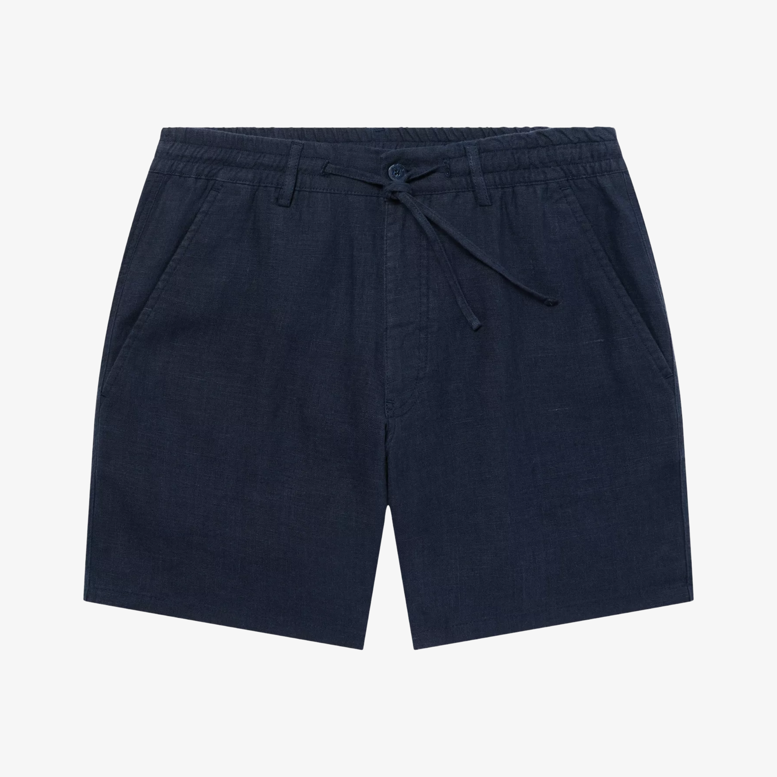 Remus Elio Relaxed Fit Linen Shorts - Navy