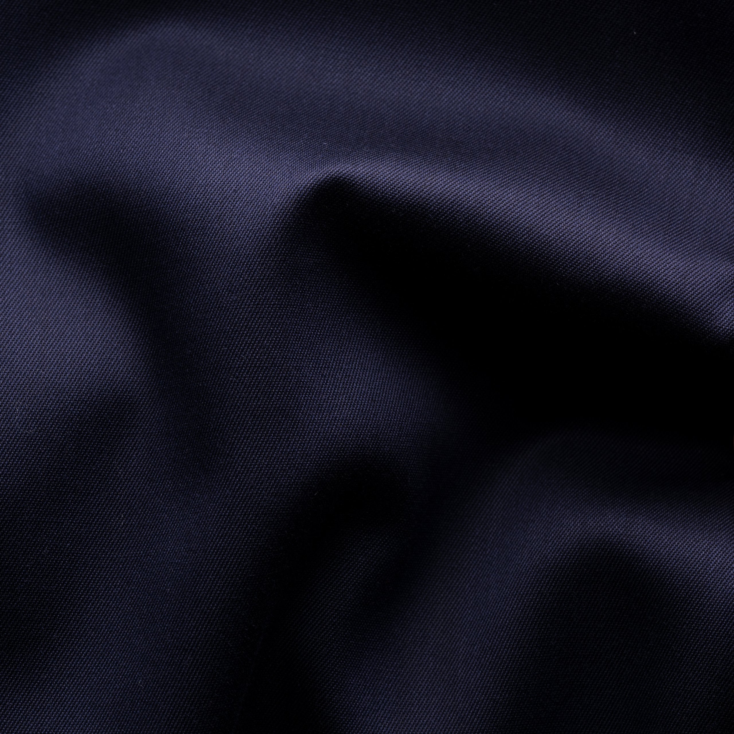 Eton Signature Twill Slim Fit Shirt with Paisley Contrast Details - Navy