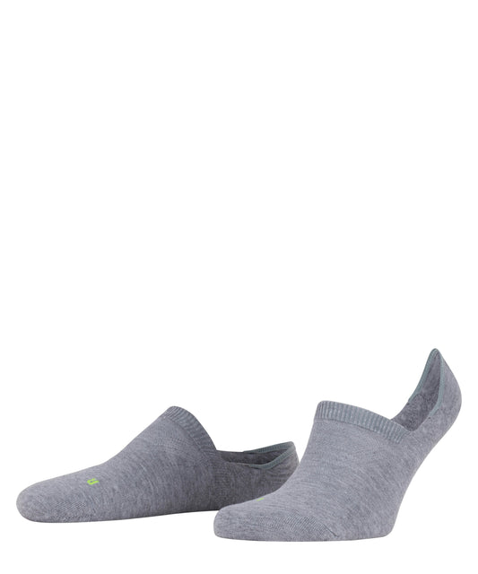 FALKE Cool Kick Unisex Invisible Socks in Light Grey Melange 16675