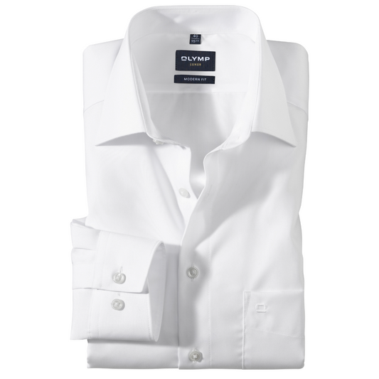 Olymp Luxor Slim Fit Non-Iron Shirt - White