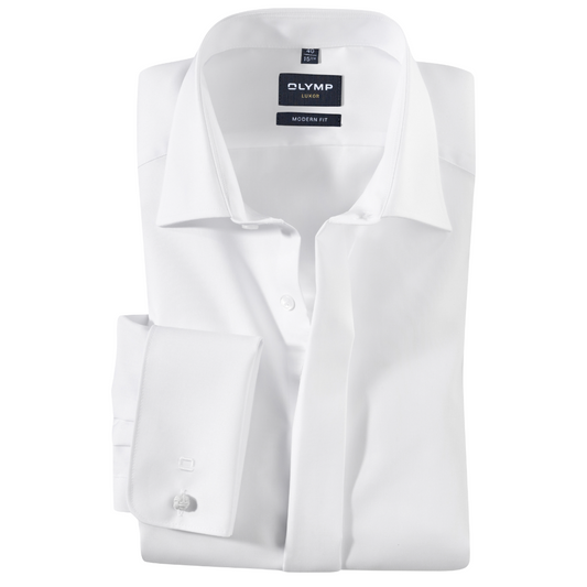 Olymp Luxor Soirée Slim Fit Dress Shirt - White
