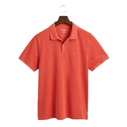 Gant Sunfaded Pique Polo Shirt - Orange