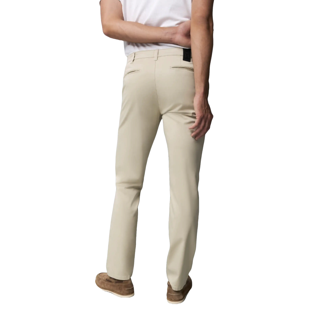 M5 by Meyer Slim Fit Stretch Chinos - Light Beige