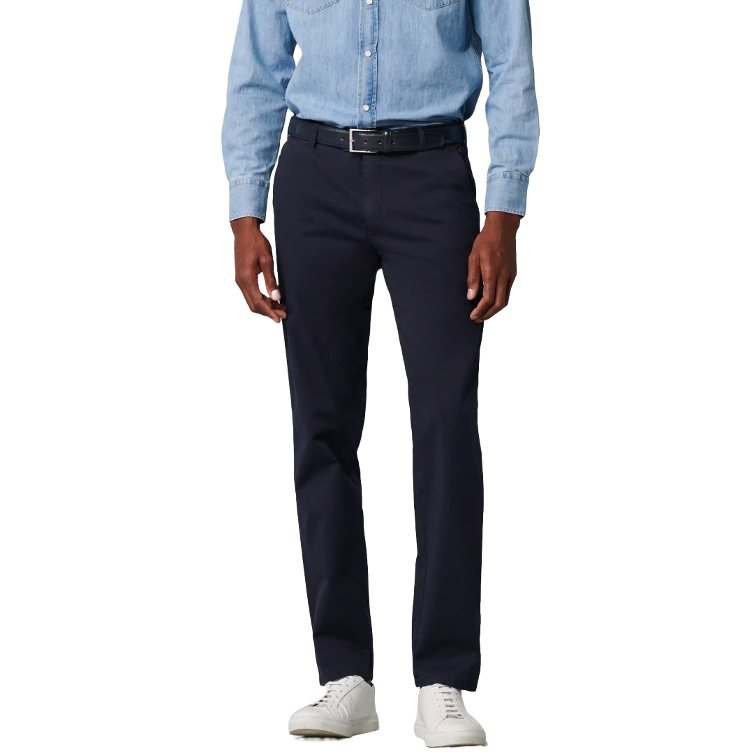 Meyer Bonn Modern Fit Chinos - Navy