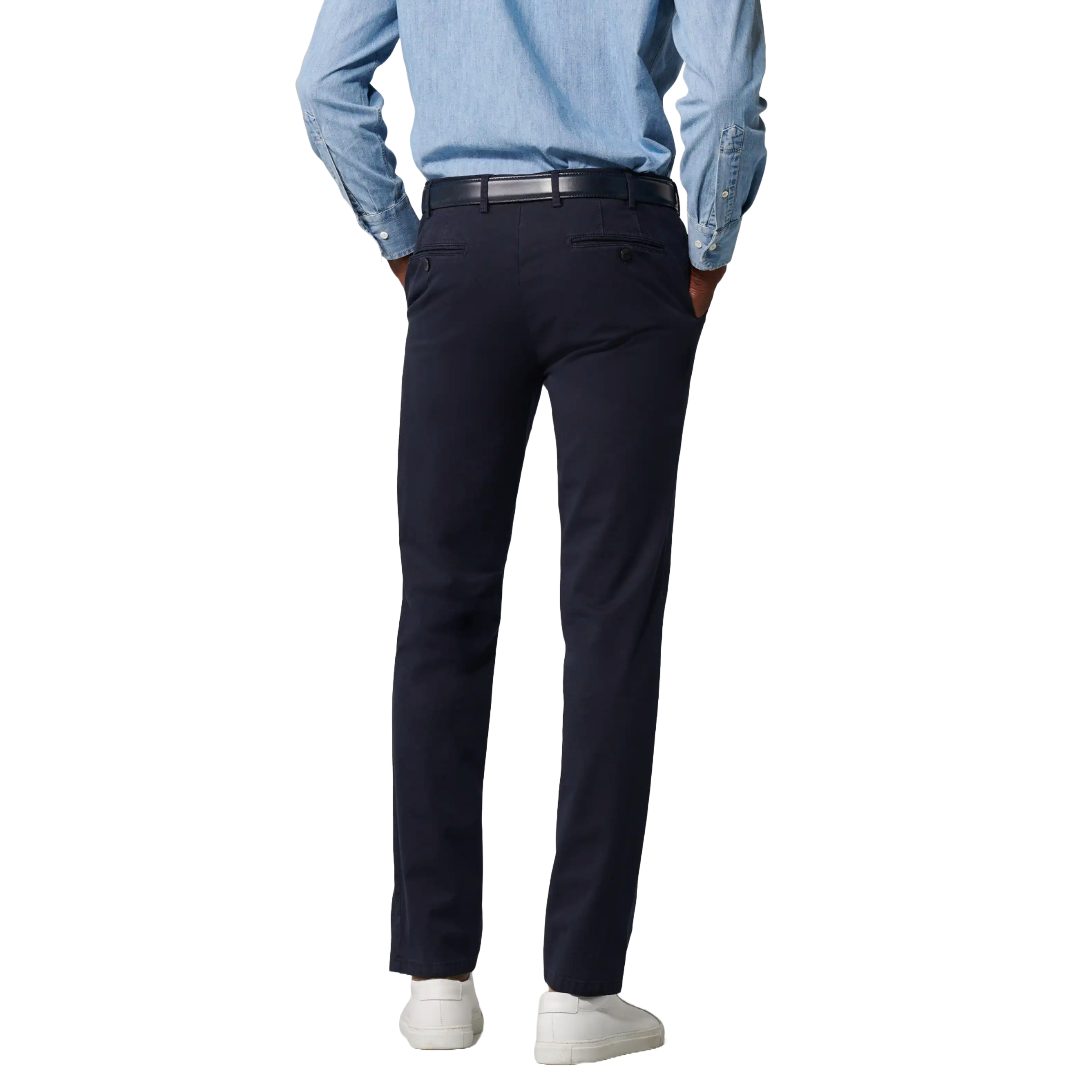 Meyer Bonn Modern Fit Chinos - Navy