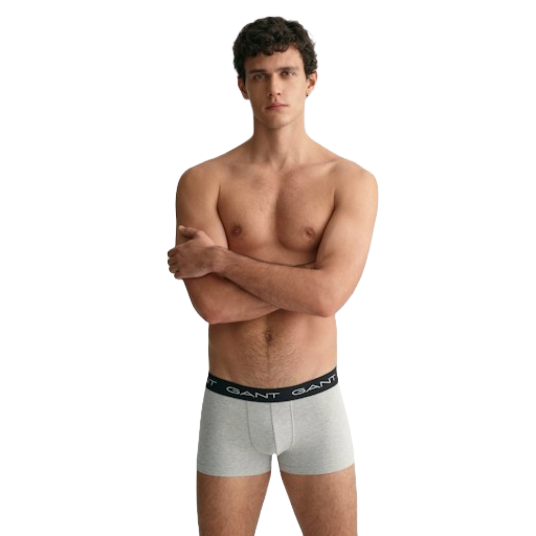 Gant 3-Pack Trunks - Light Grey