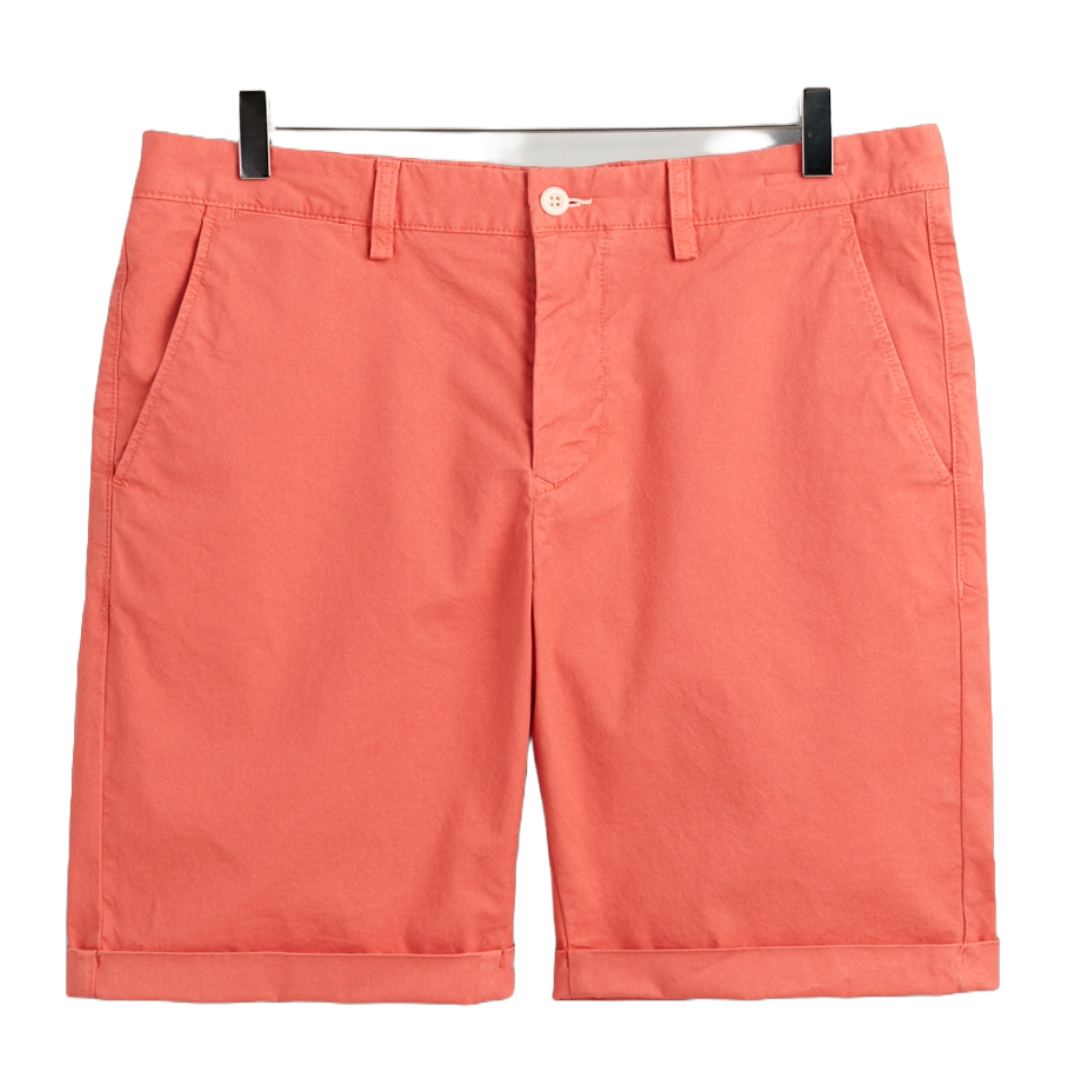 Gant  Regular Fit Sunfaded Shorts - Coral