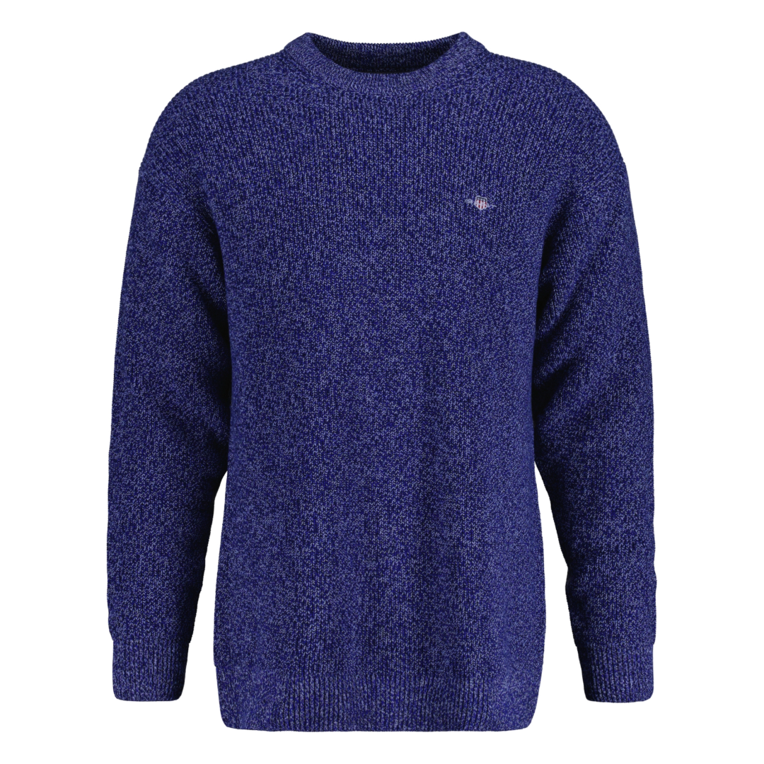 Gant Twisted Yarn Crew Jumper - Navy