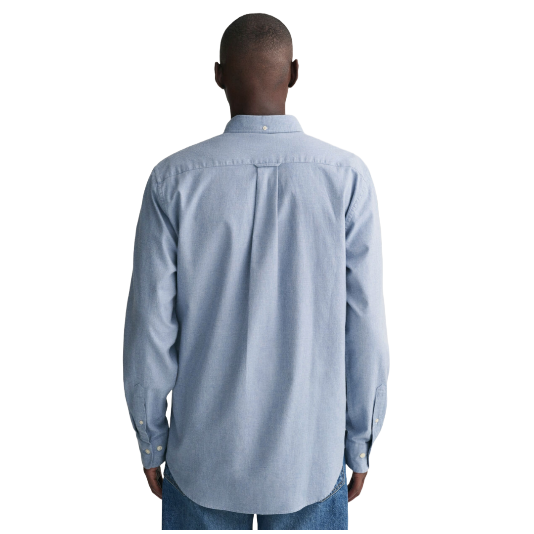 Gant Flannel Melange Shirt - Blue
