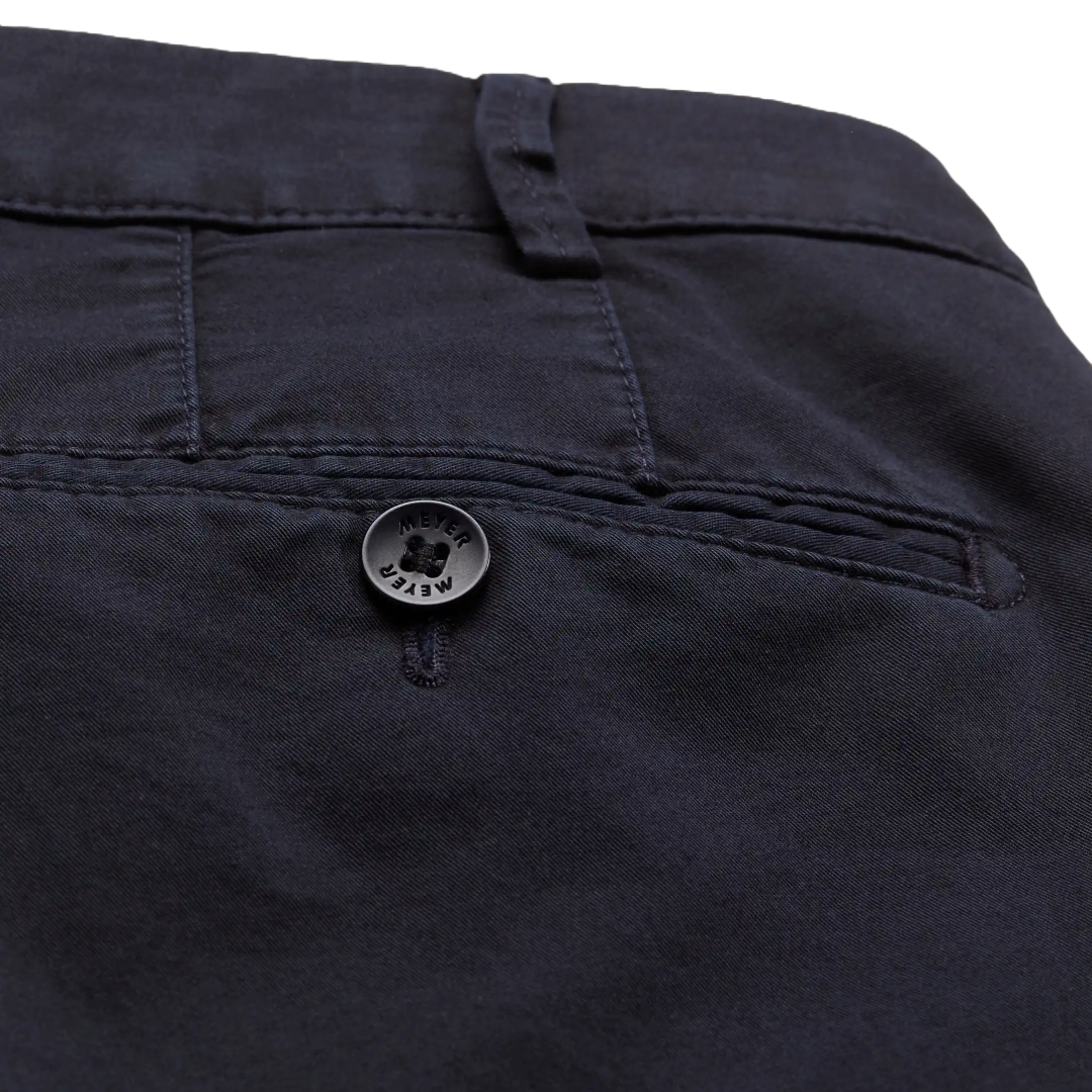 Meyer Bonn Modern Fit Chinos - Navy