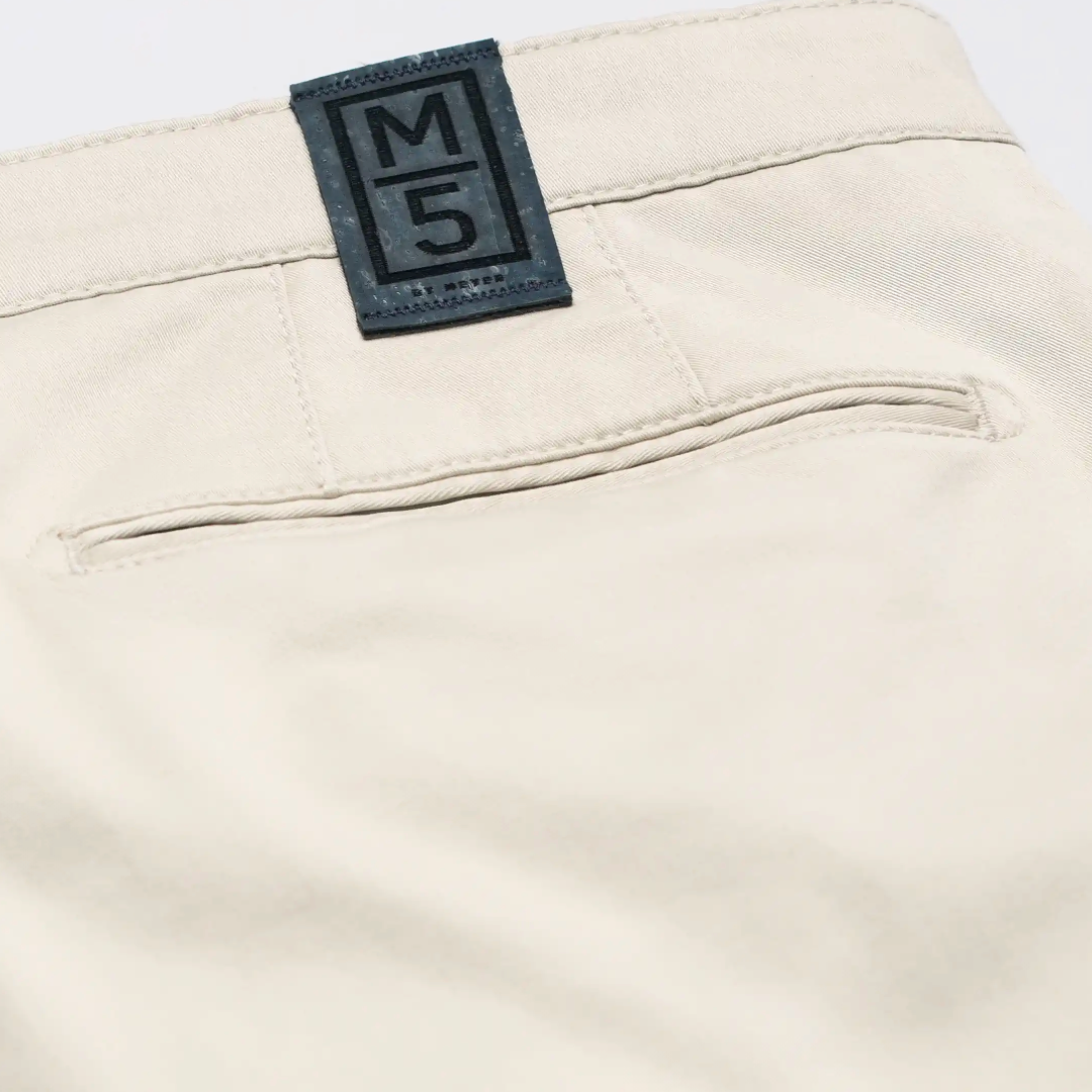 M5 by Meyer Slim Fit Stretch Chinos - Light Beige