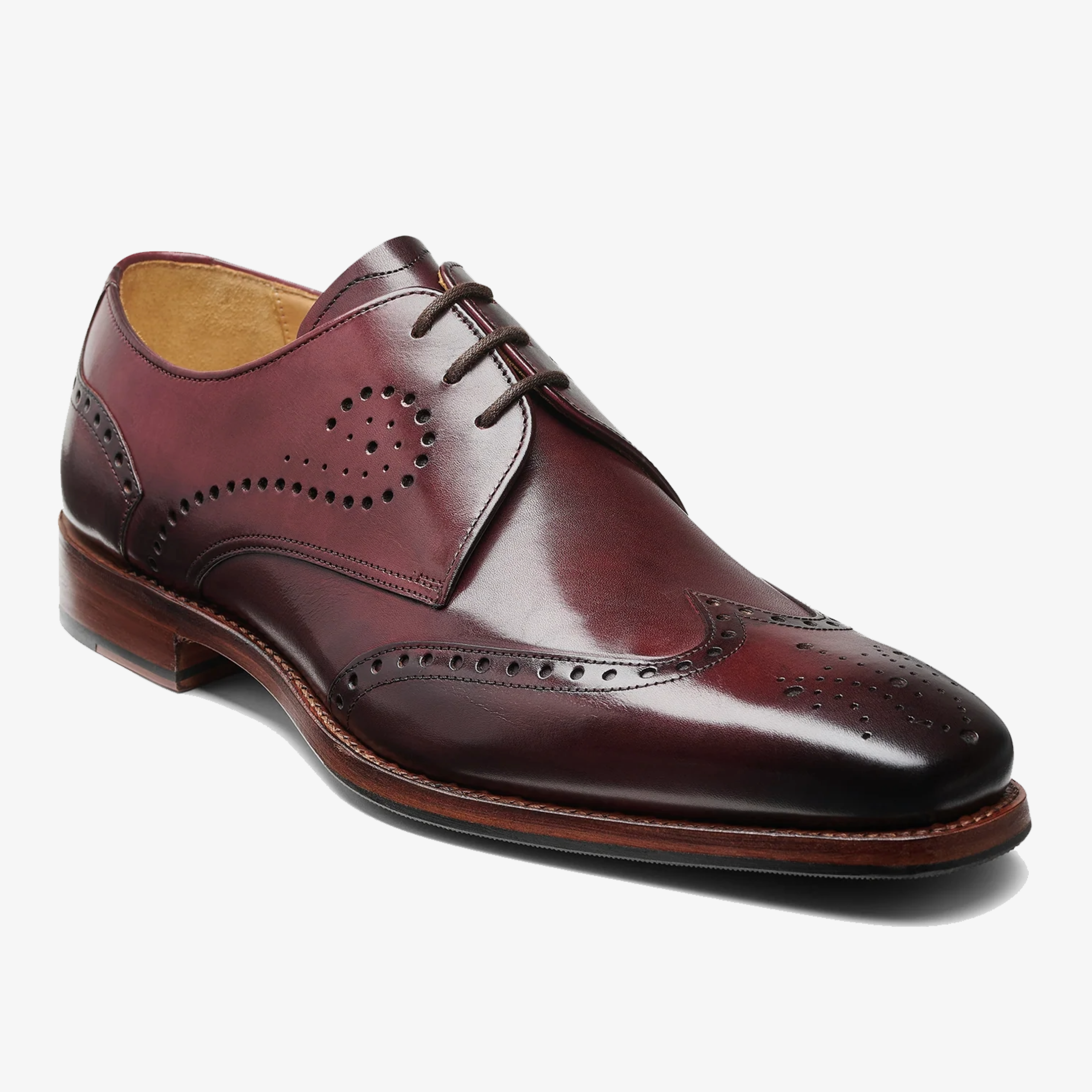 Barker George Brogues - Burgundy