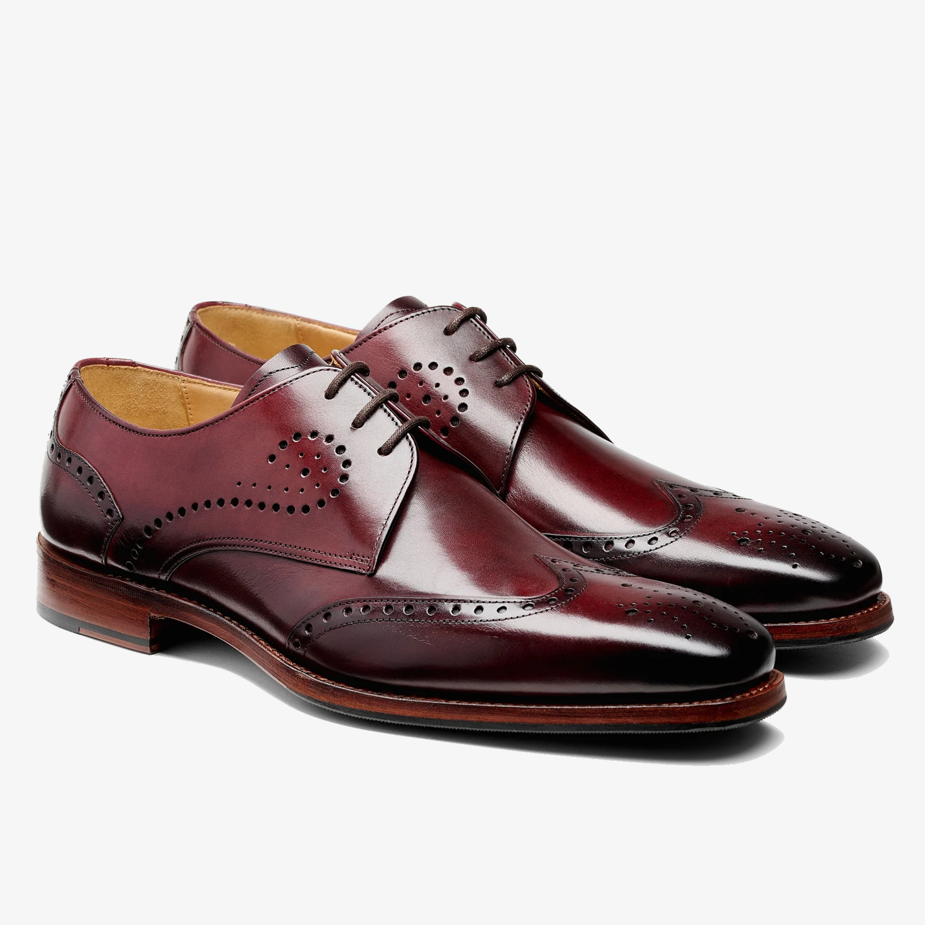 Barker George Brogues - Burgundy