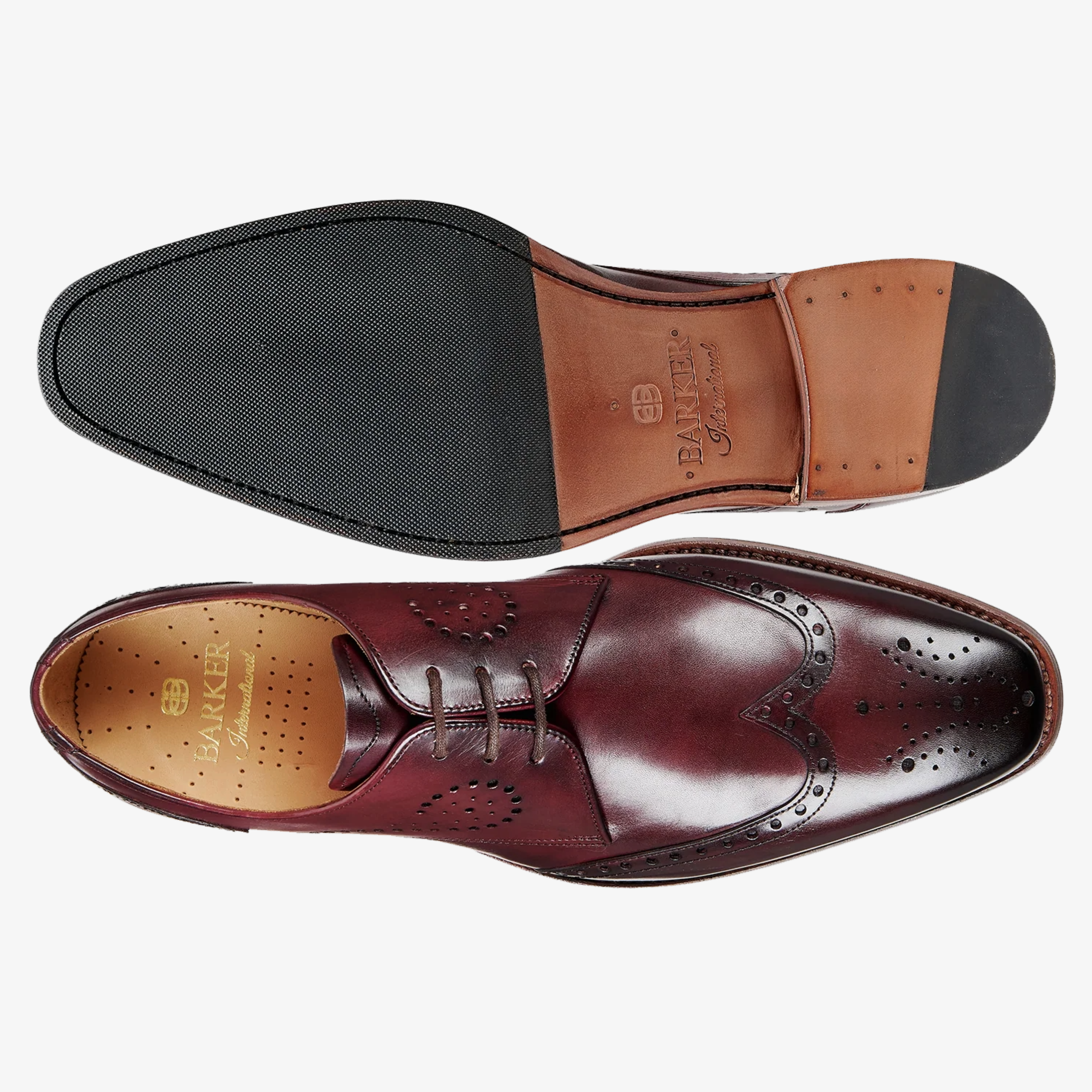 Barker George Brogues - Burgundy