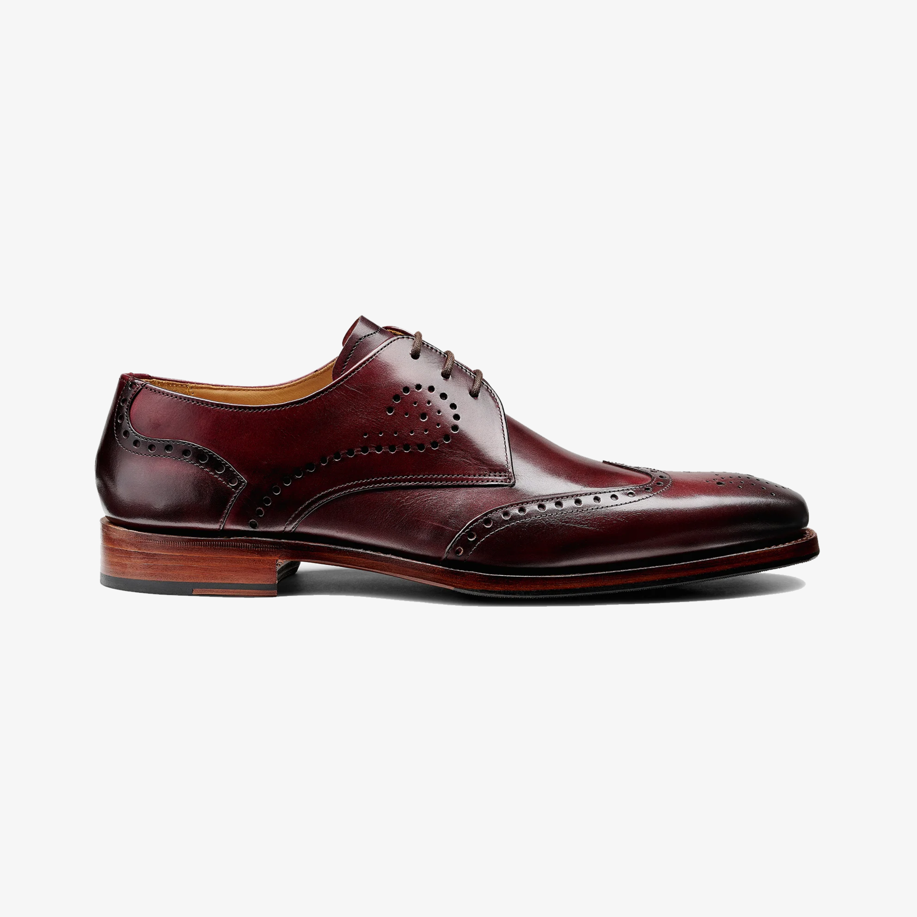 Barker George Patina Shoes - Burgundy