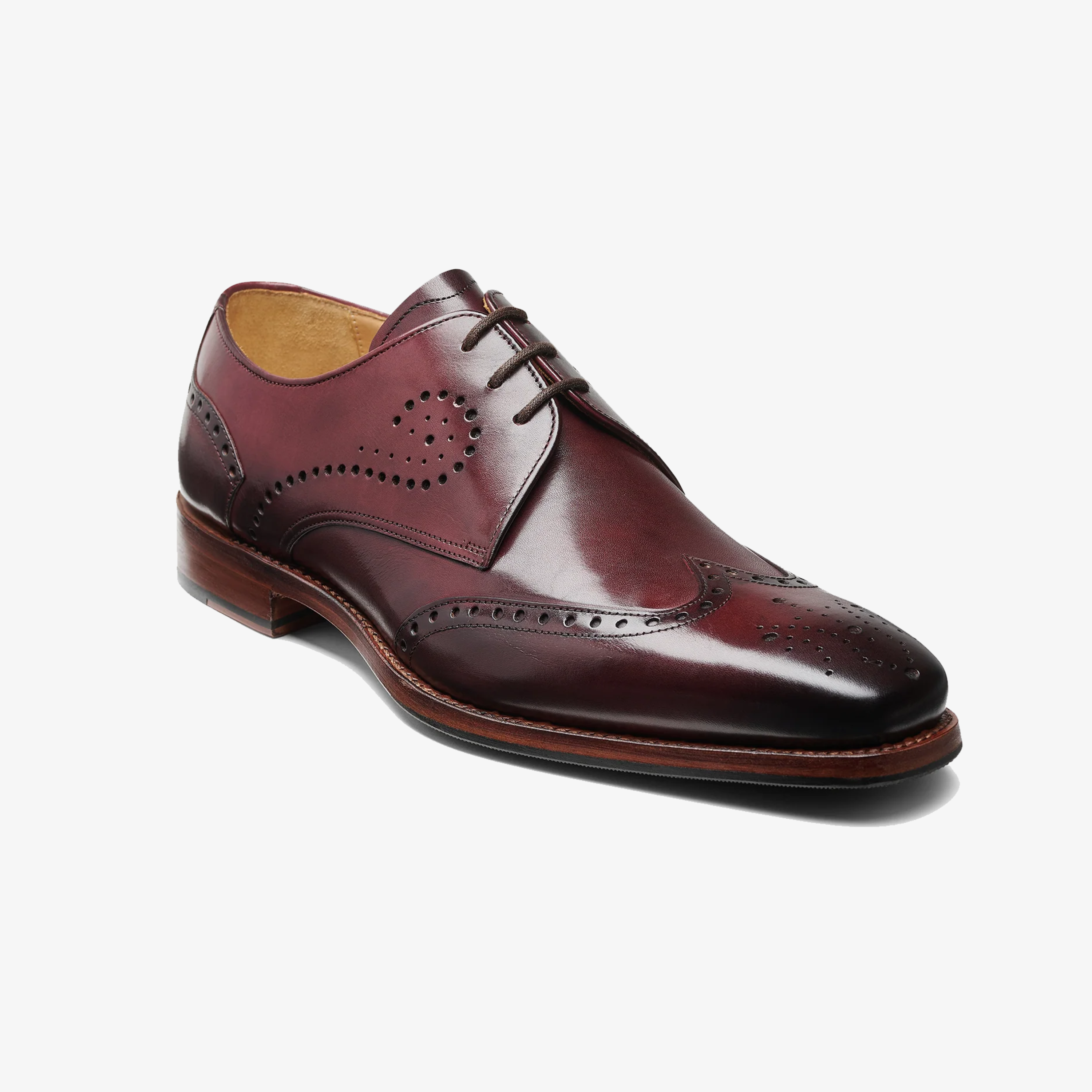 Barker George Patina Shoes - Burgundy