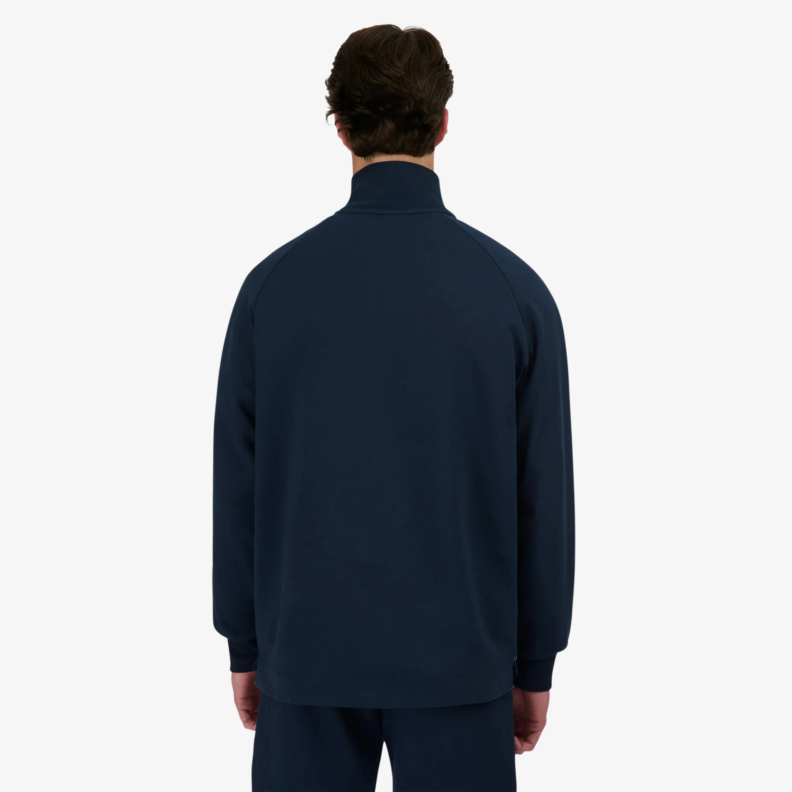 Sandbanks Interlock Quarter Zip Jumper - Navy