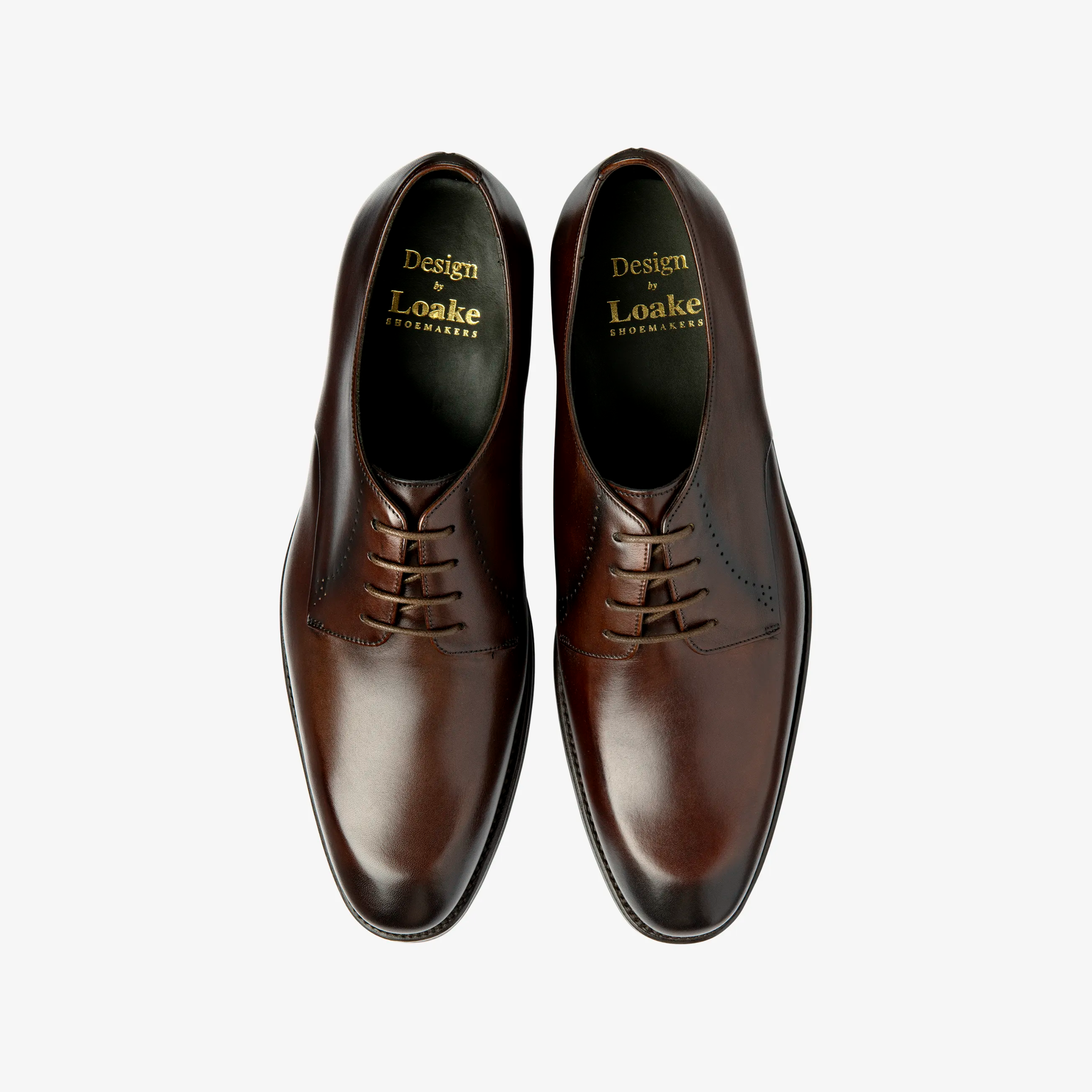 Loake Gosling Leather Brogue - Dark Brown