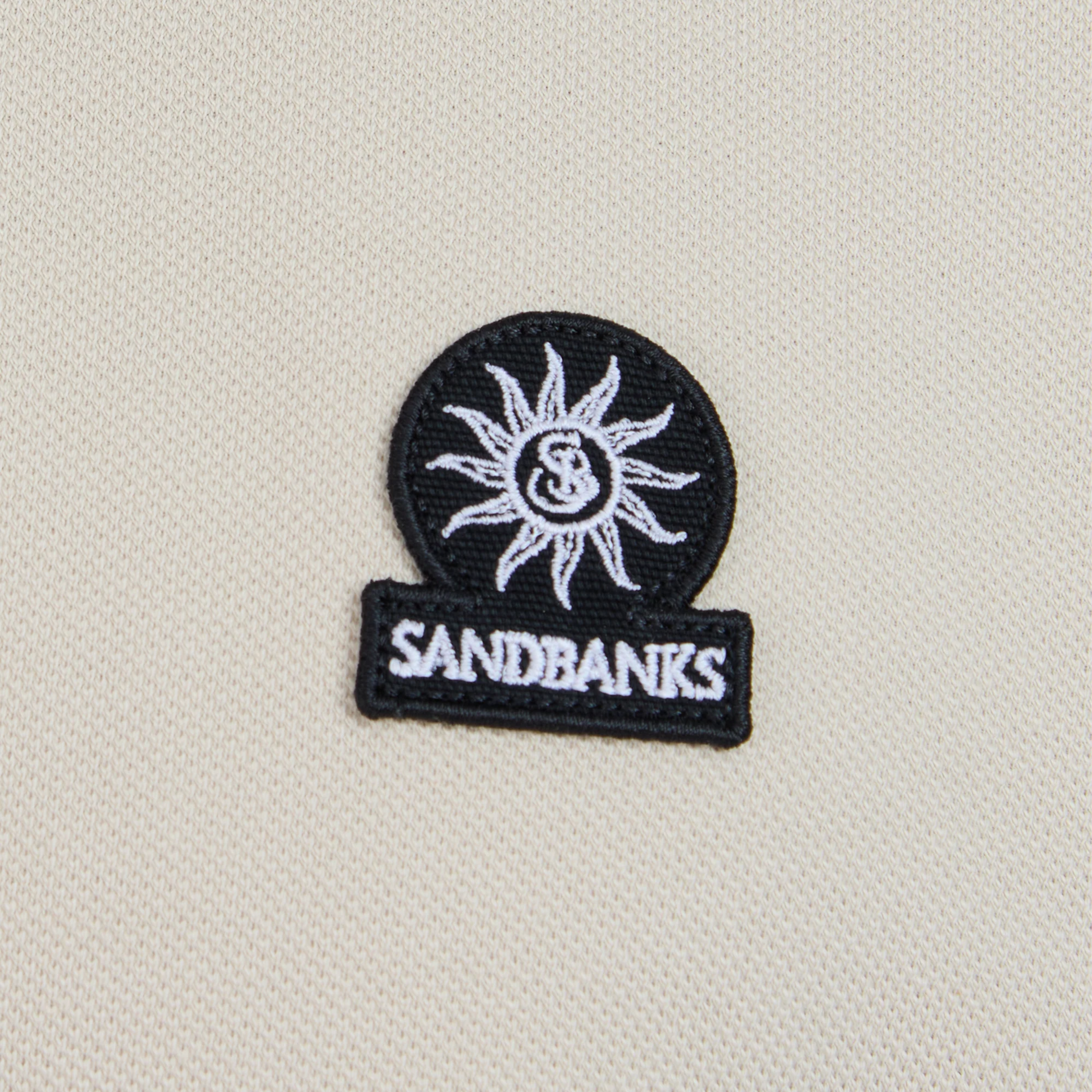 Sandbanks Badge Logo Polo Shirt - Stone