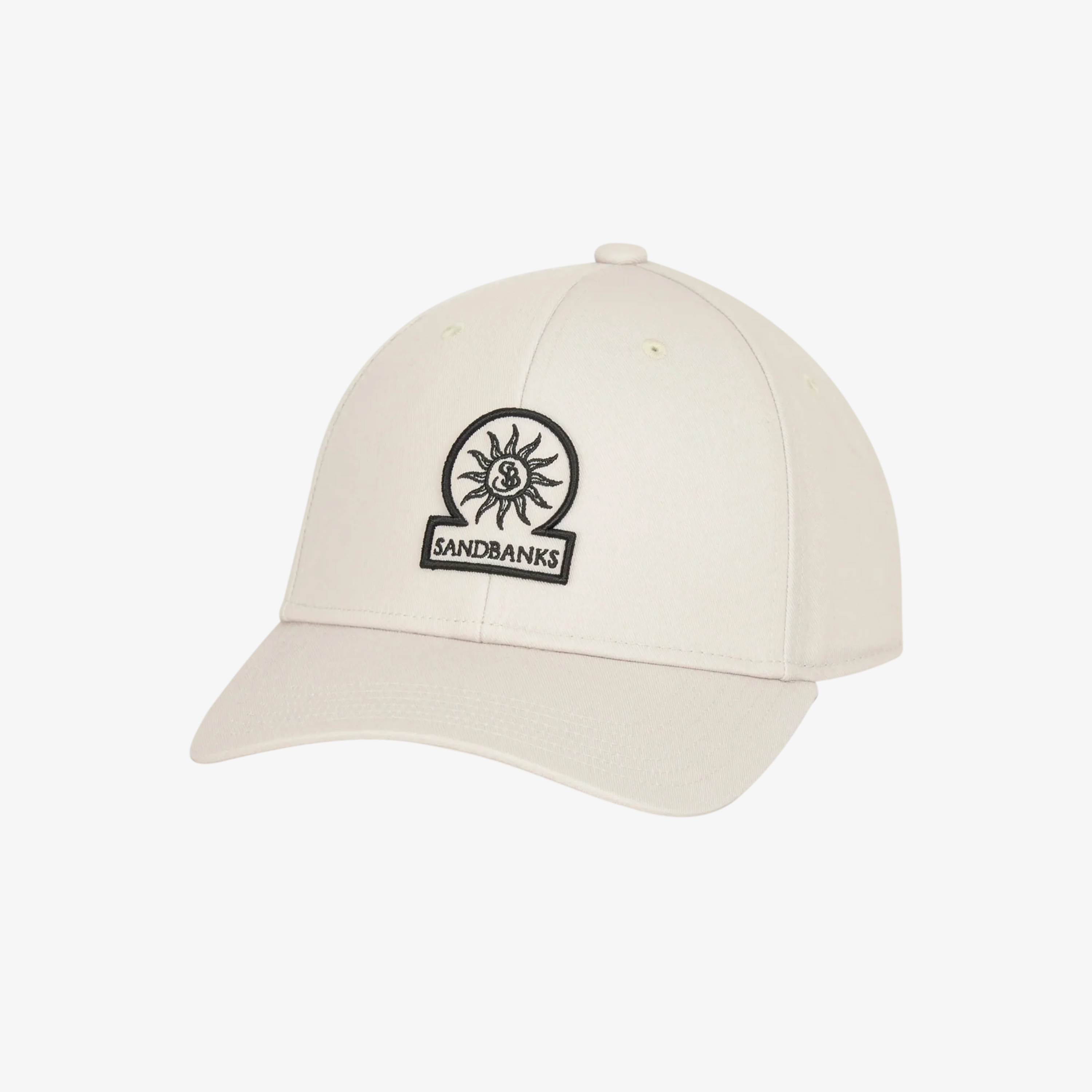 Sandbanks Badge Logo Cap - Stone