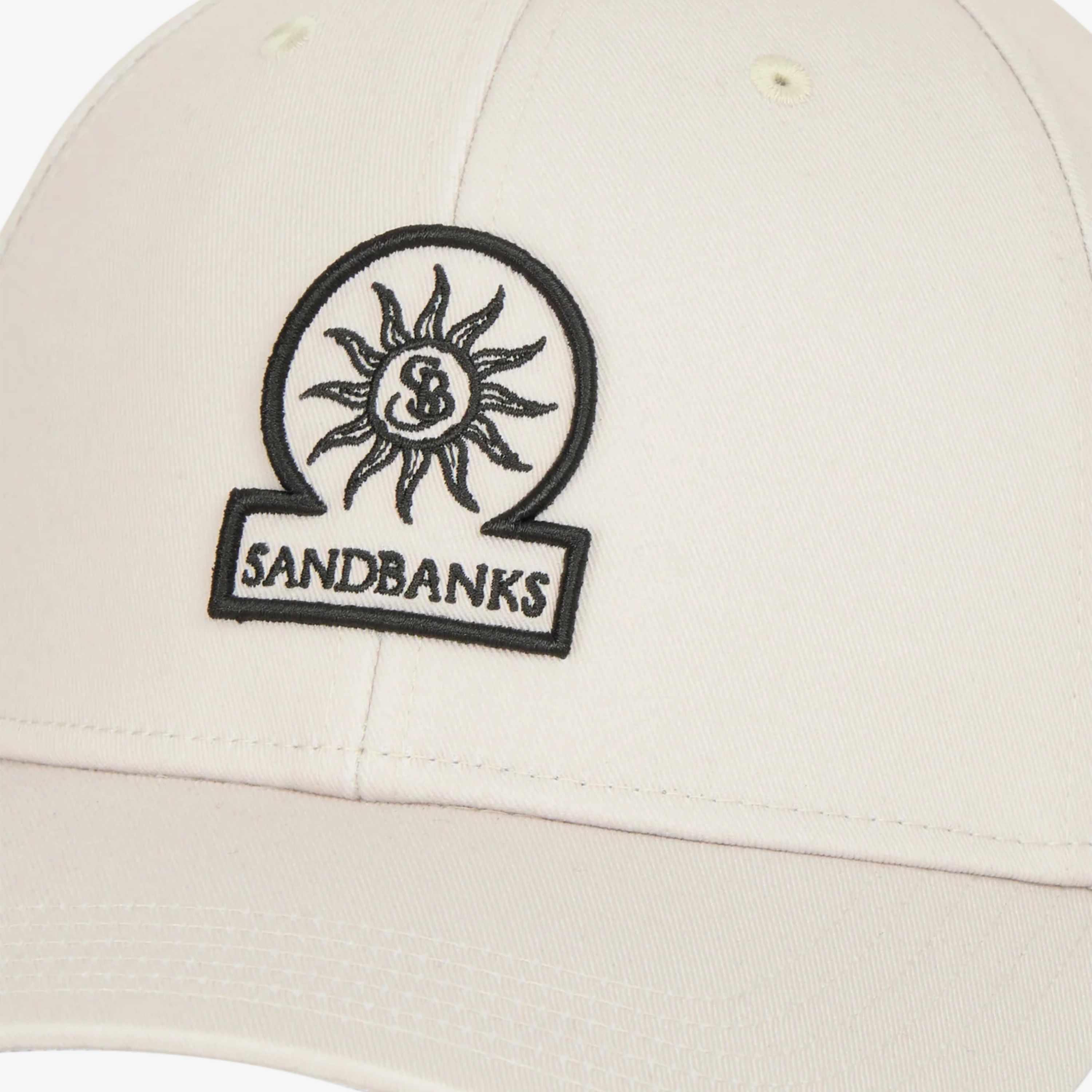 Sandbanks Badge Logo Cap - Stone