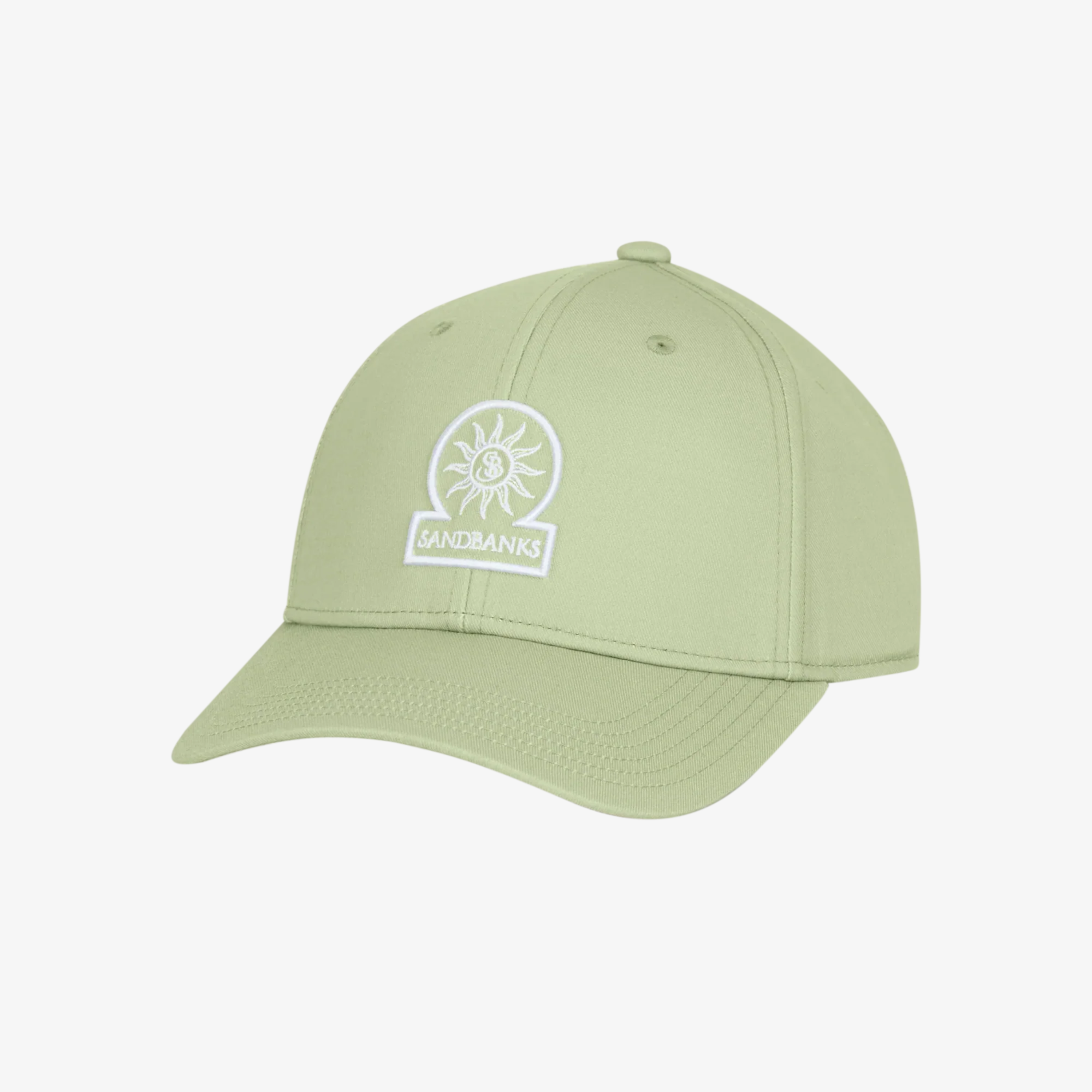 Sandbanks Badge Logo Cap - Sage