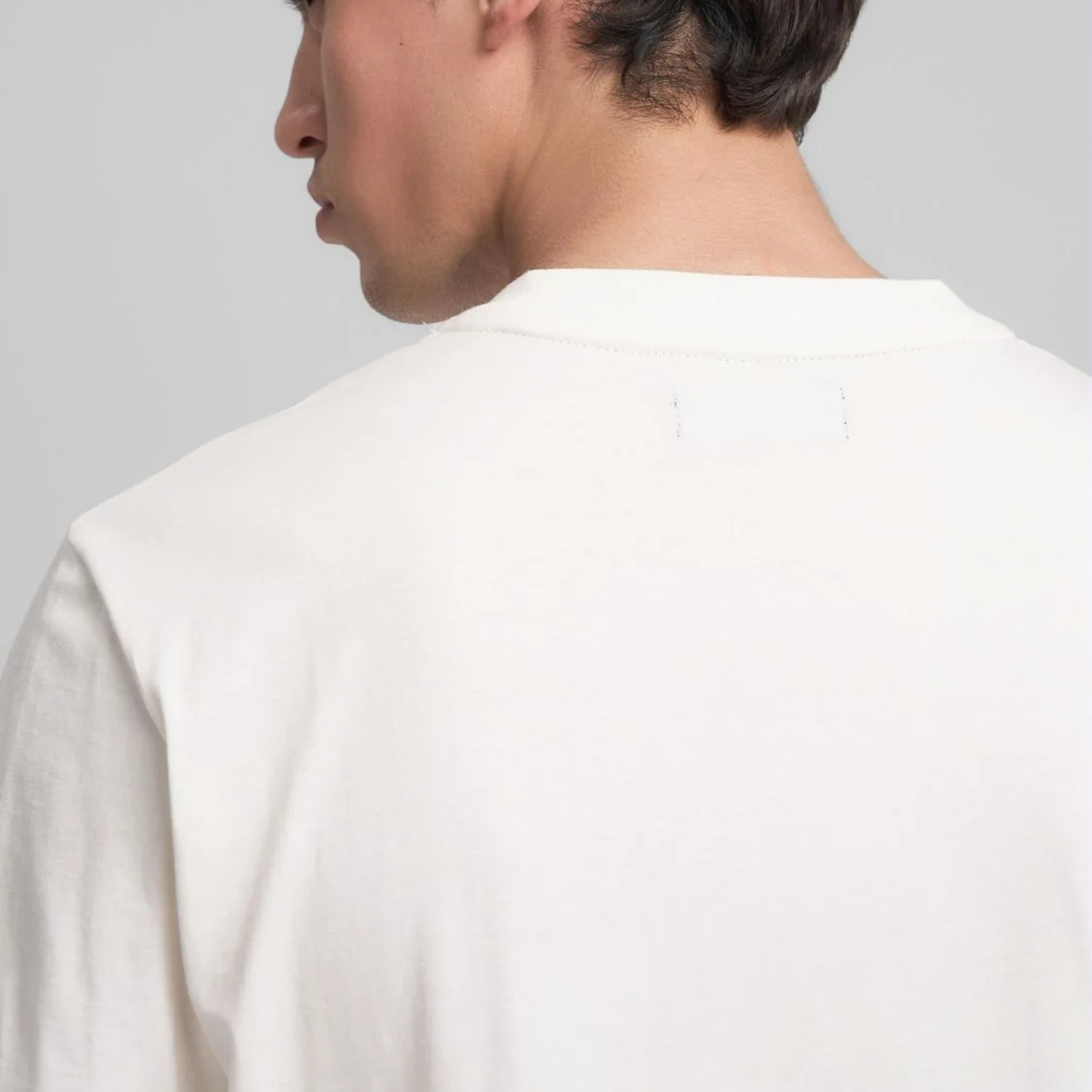 Replay Crew Neck Jersey T Shirt - Natural White