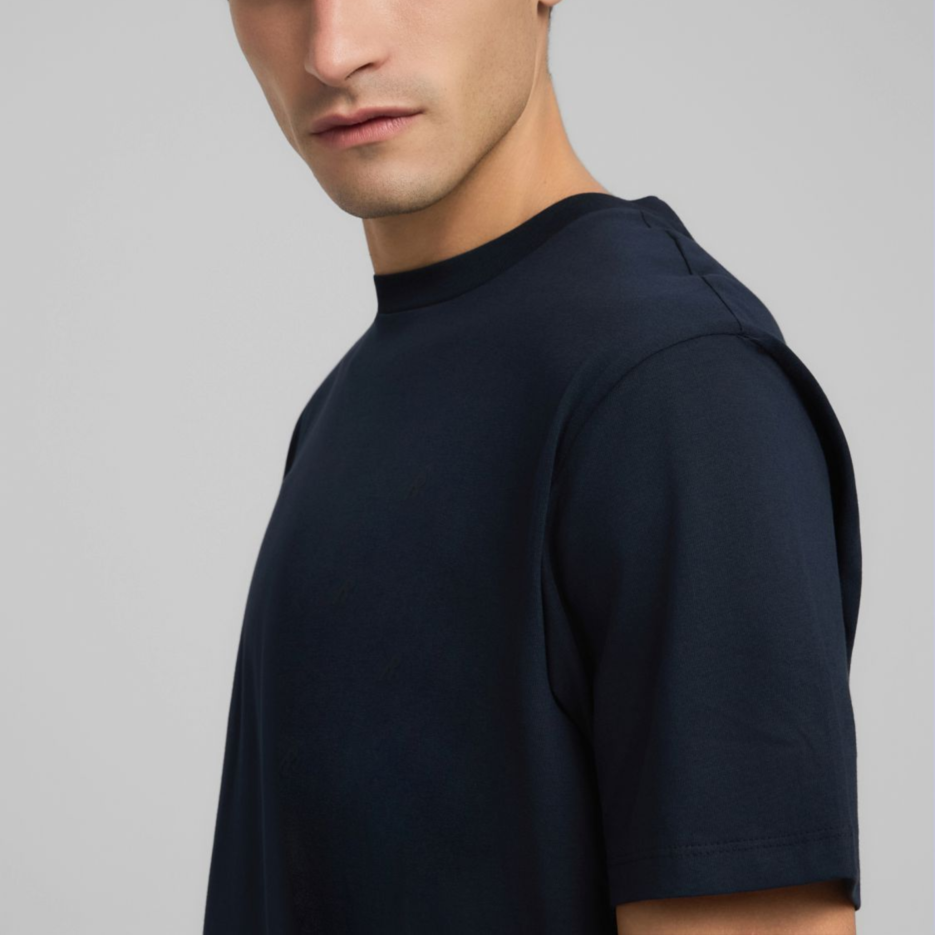 Replay Crew Neck Jersey T Shirt - Night Blue