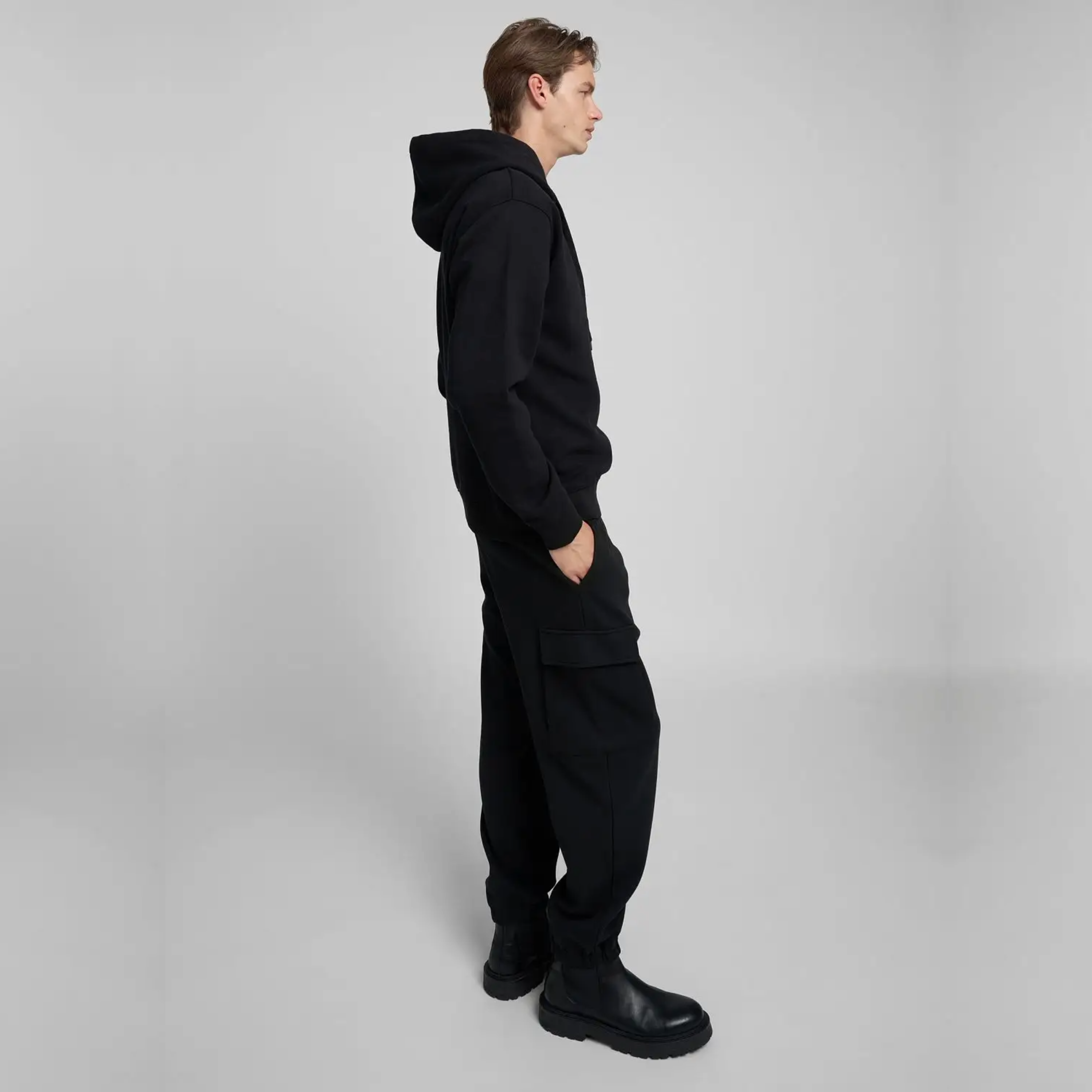 Replay Cotton-Blend Hoody - Black