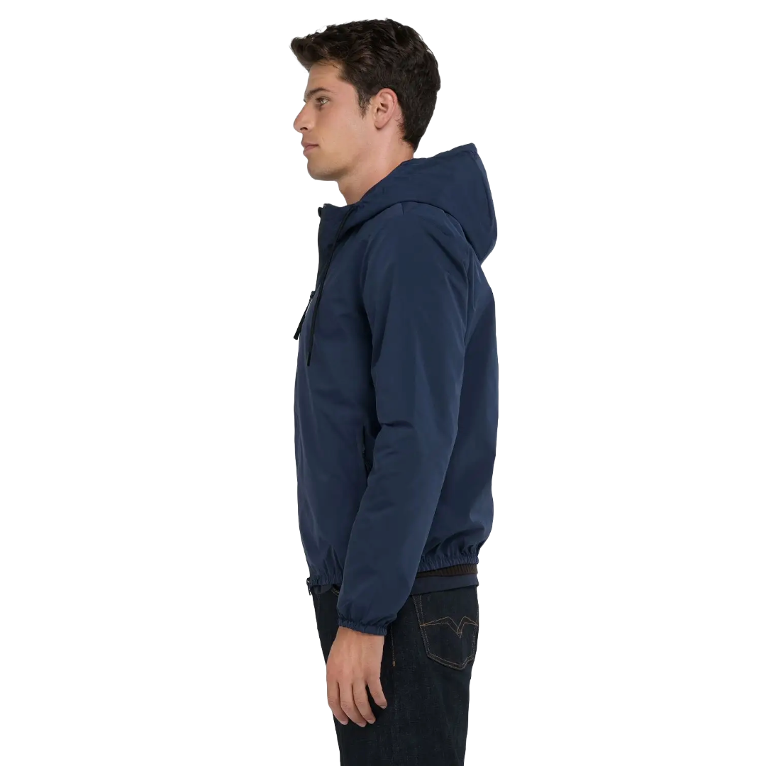 Replay Hooded Jacket - Dark Blue
