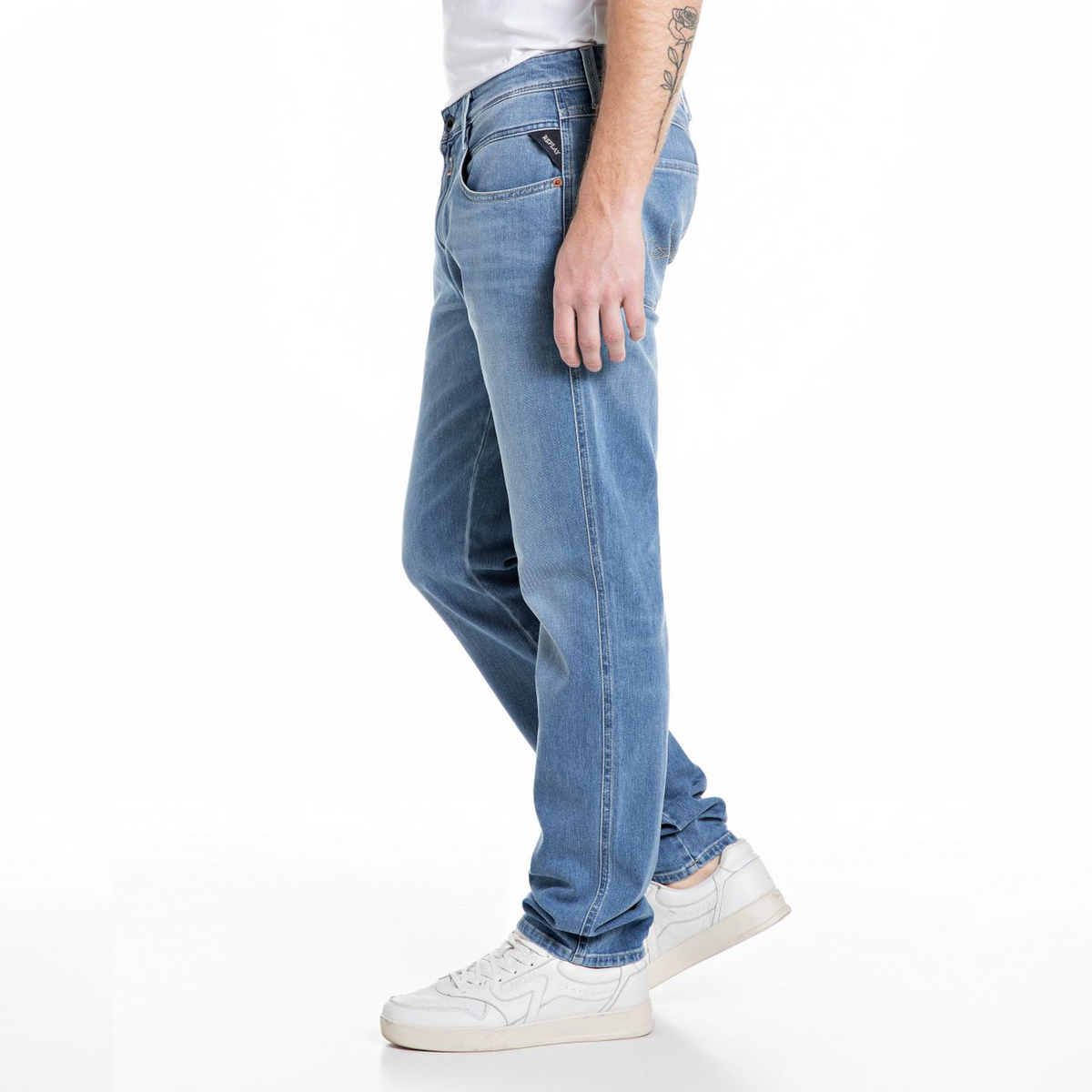 Replay Anbass Slim Fit Jeans - Denim Blue