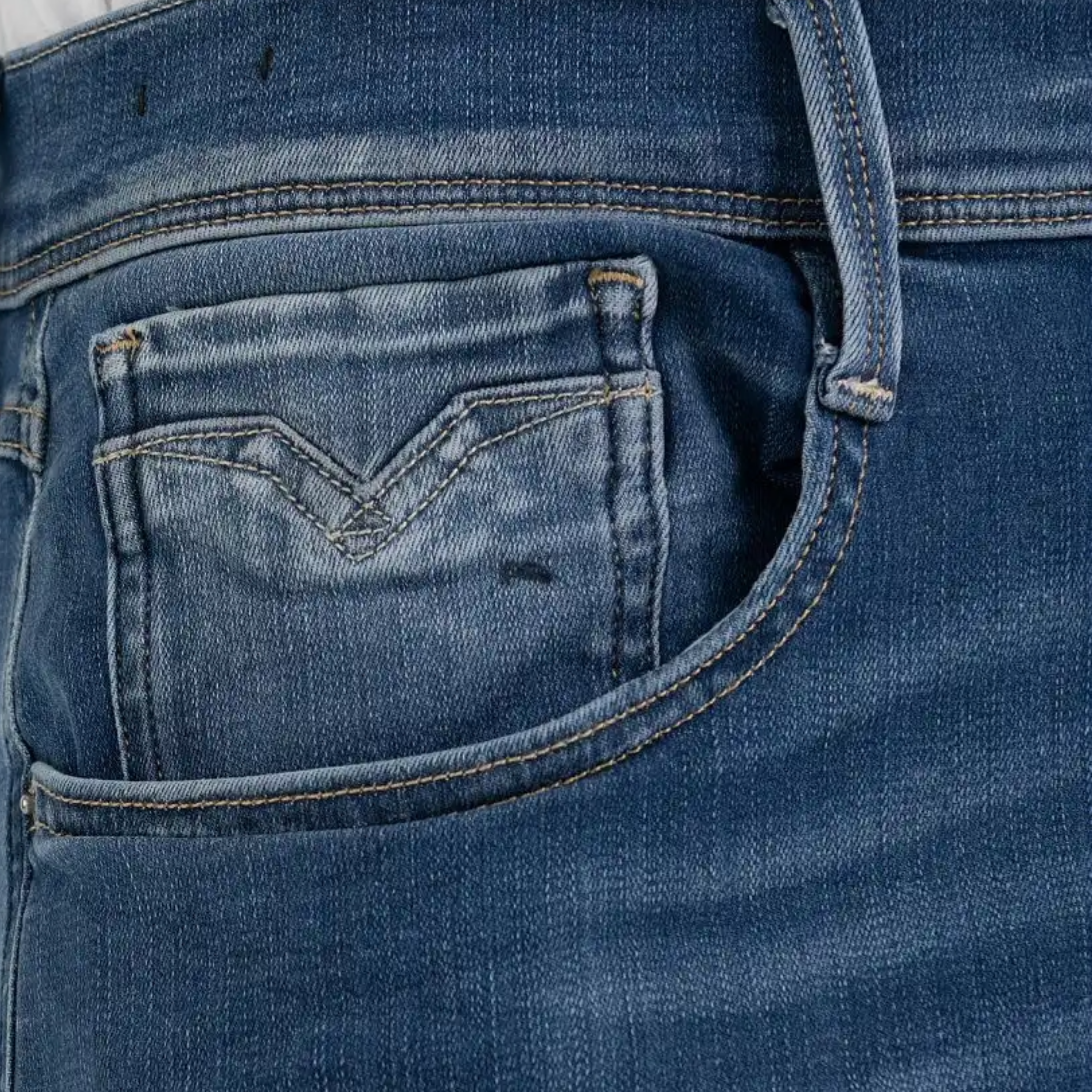 Replay Anbass Hyperflex Slim Fit Jeans - Dark Indigo