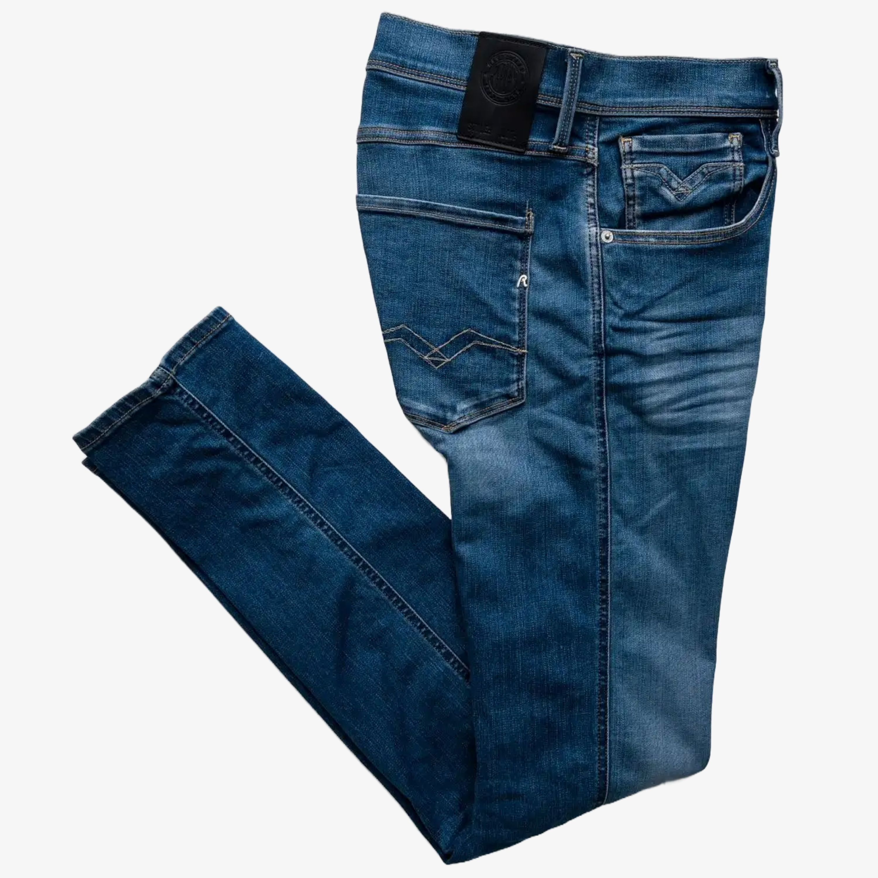 Replay Anbass Hyperflex Slim Fit Jeans - Dark Indigo