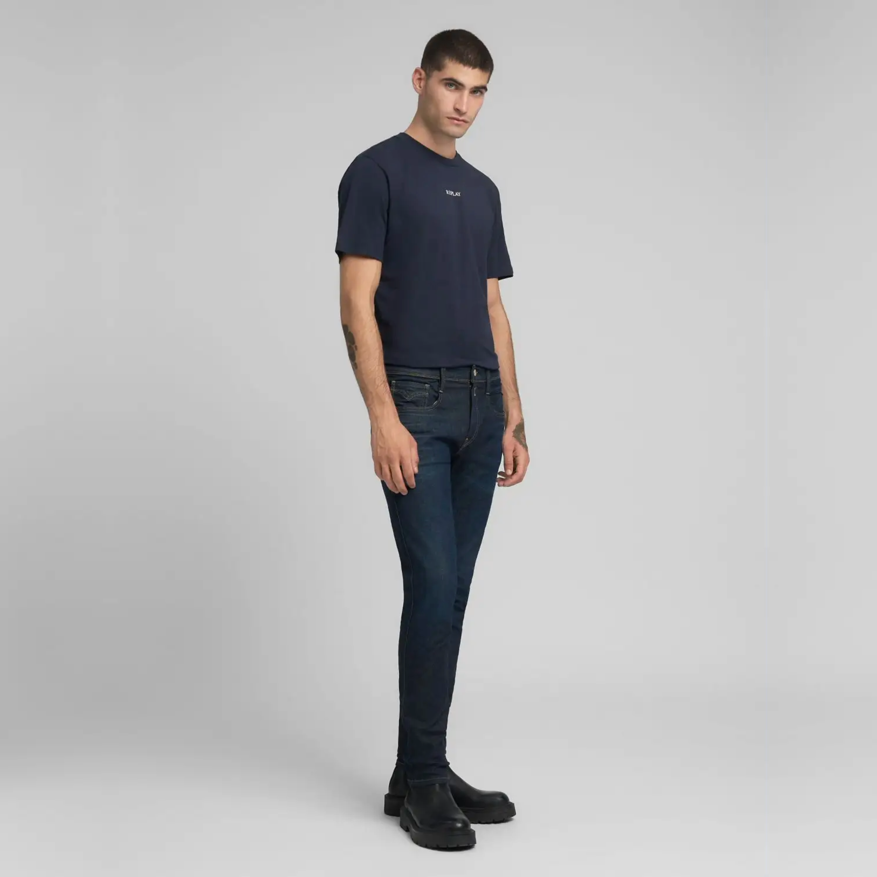 Replay Anbass Slim Fit Jeans - Denim Blue
