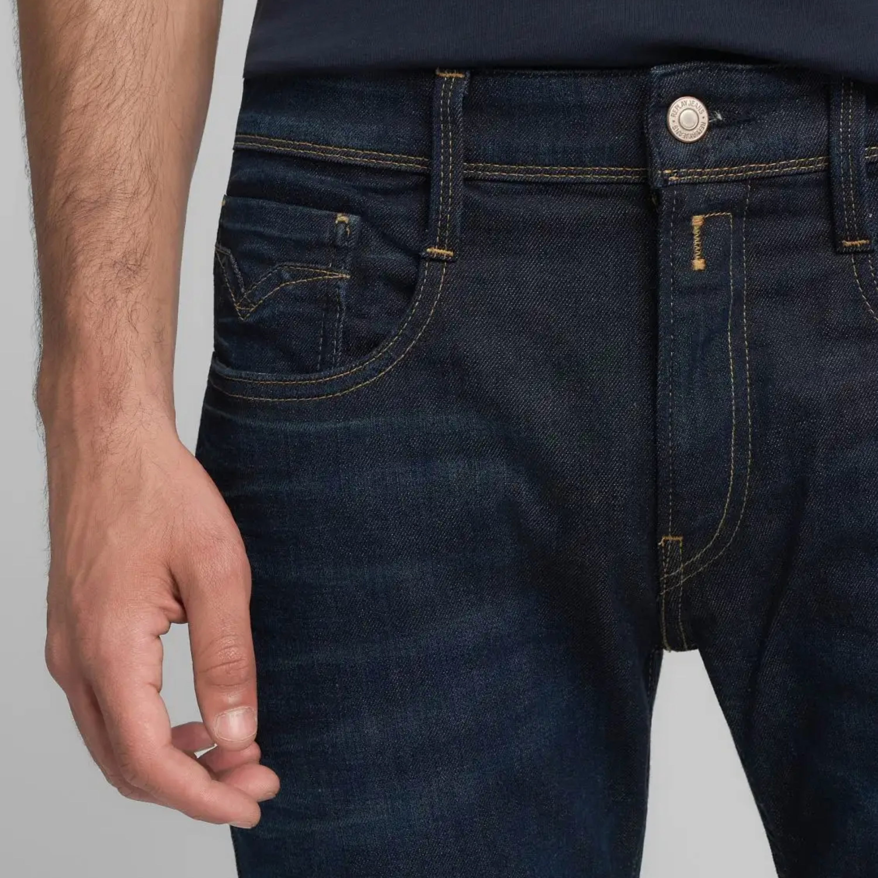 Replay Anbass Slim Fit Jeans - Denim Blue