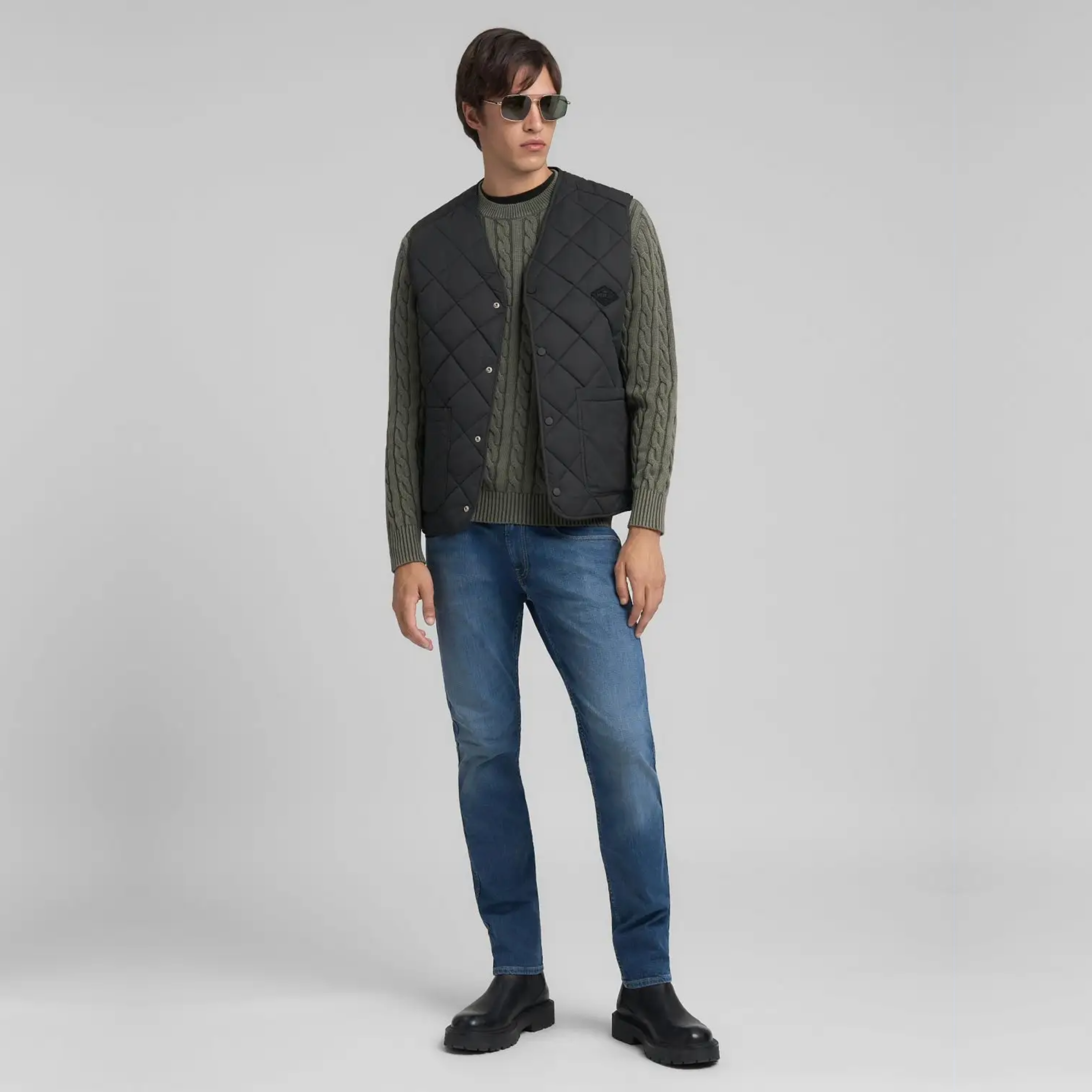Replay Anbass Slim Fit Jeans - Denim Blue