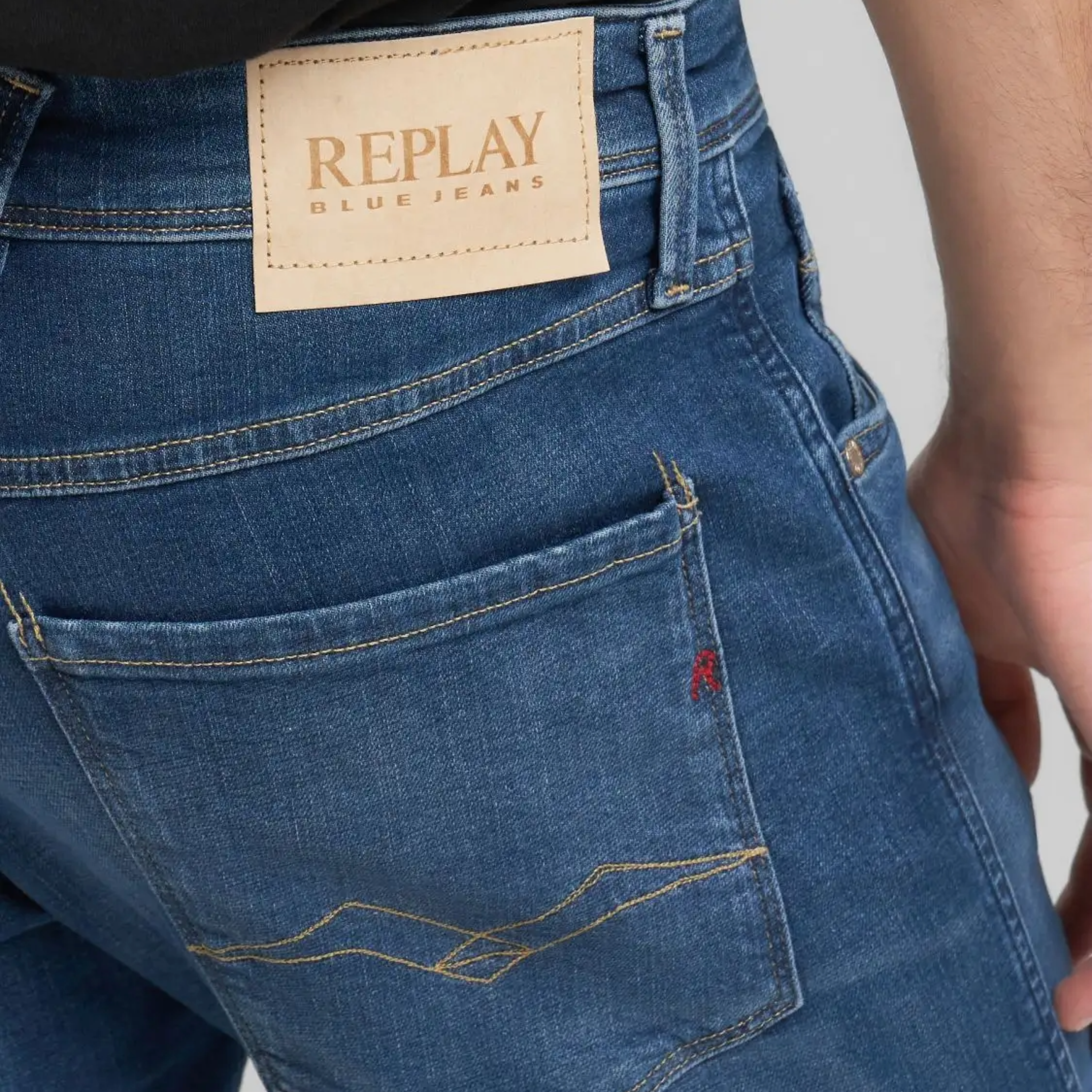 Replay Anbass Slim Fit Jeans - Denim Blue