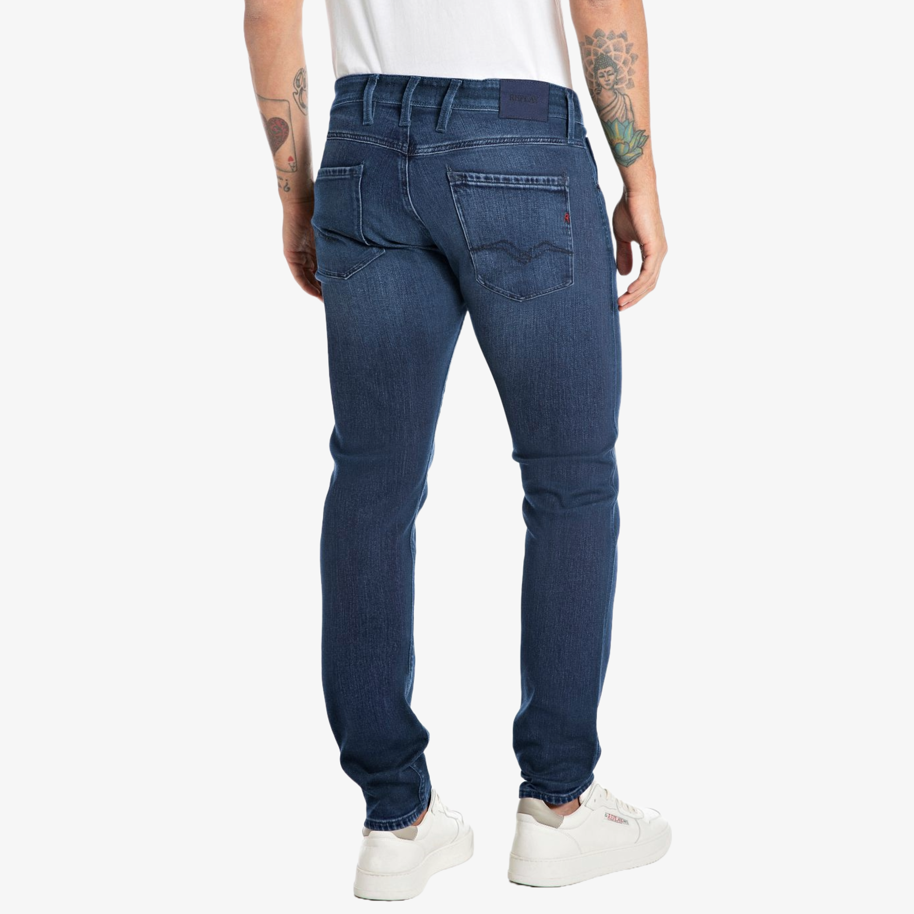 Replay Anbass Slim Fit Jeans - Dark Blue