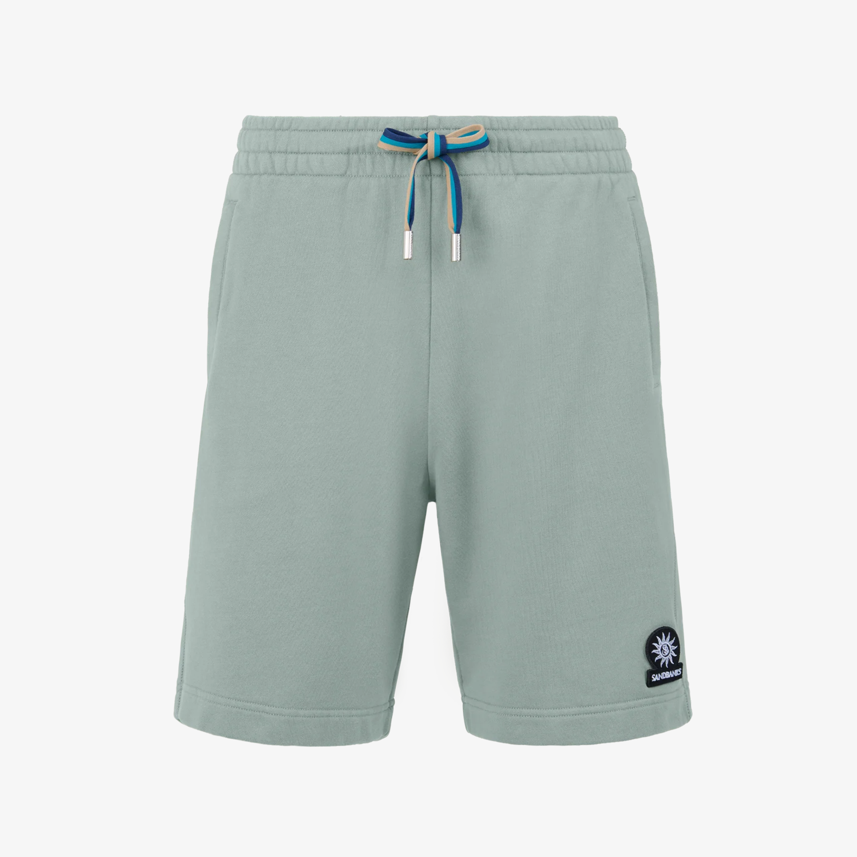 Sandbanks Badge Logo Shorts - Sage