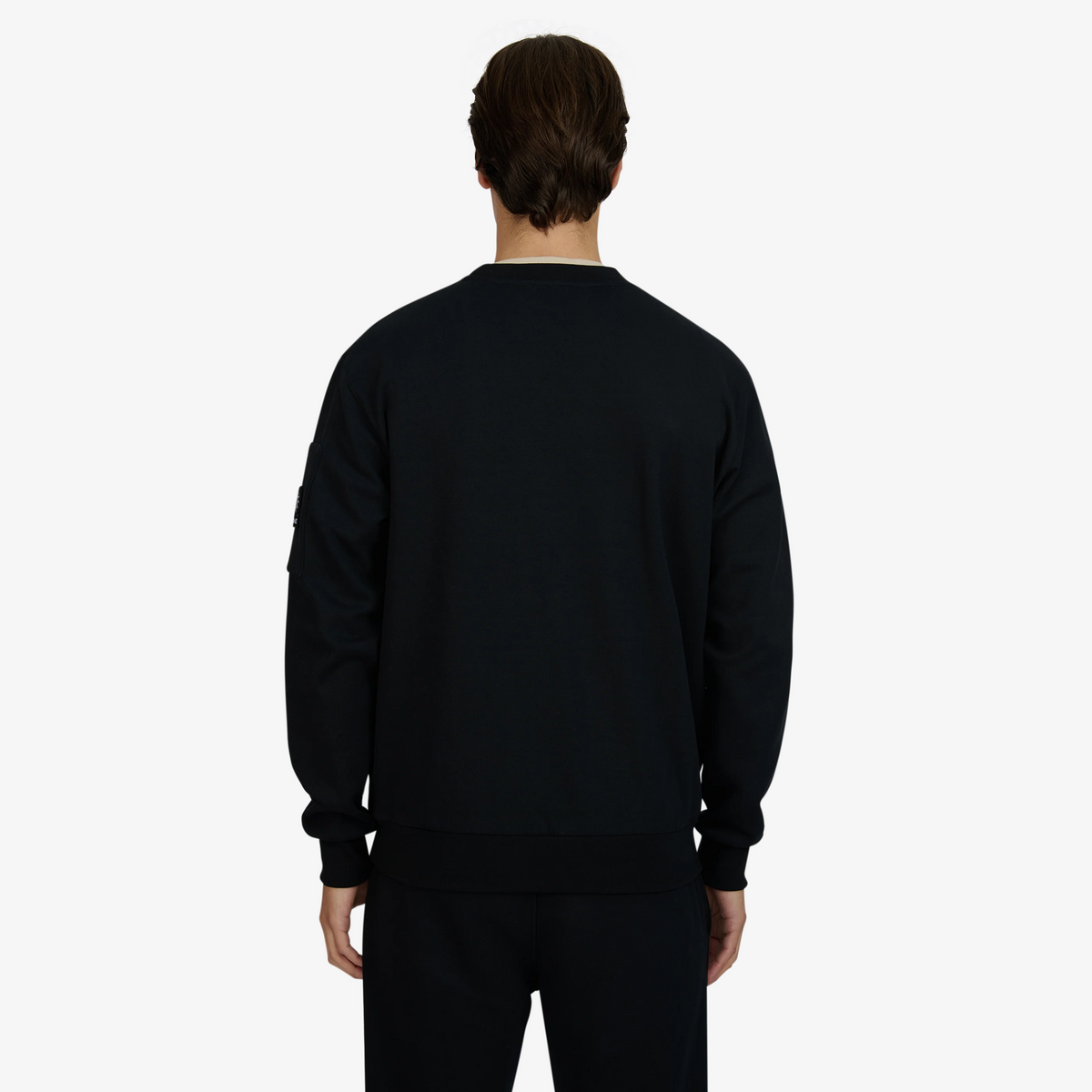 Sandbanks Zip Pocket Interlock Sweatshirt - Black