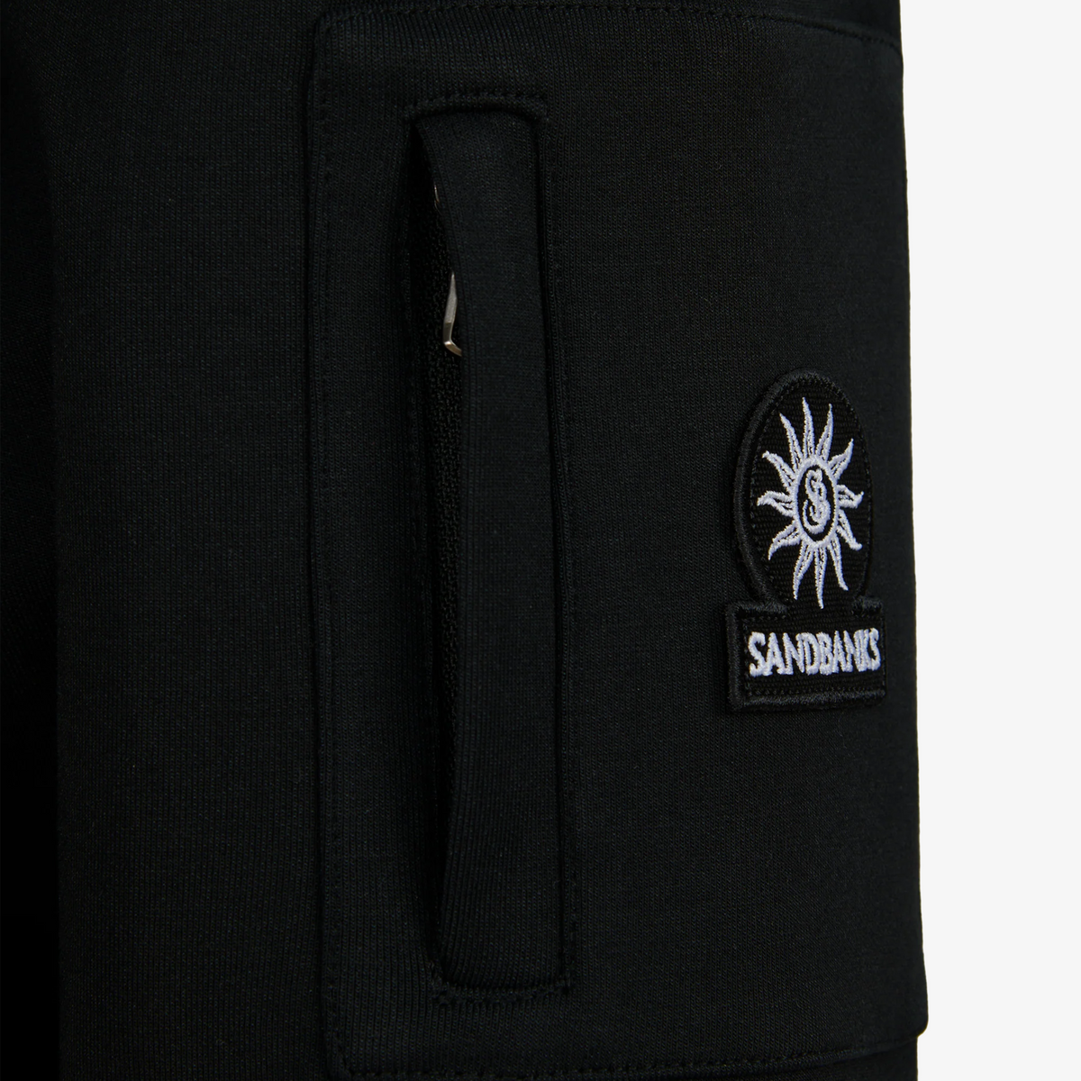 Sandbanks Zip Pocket Interlock Sweatshirt - Black