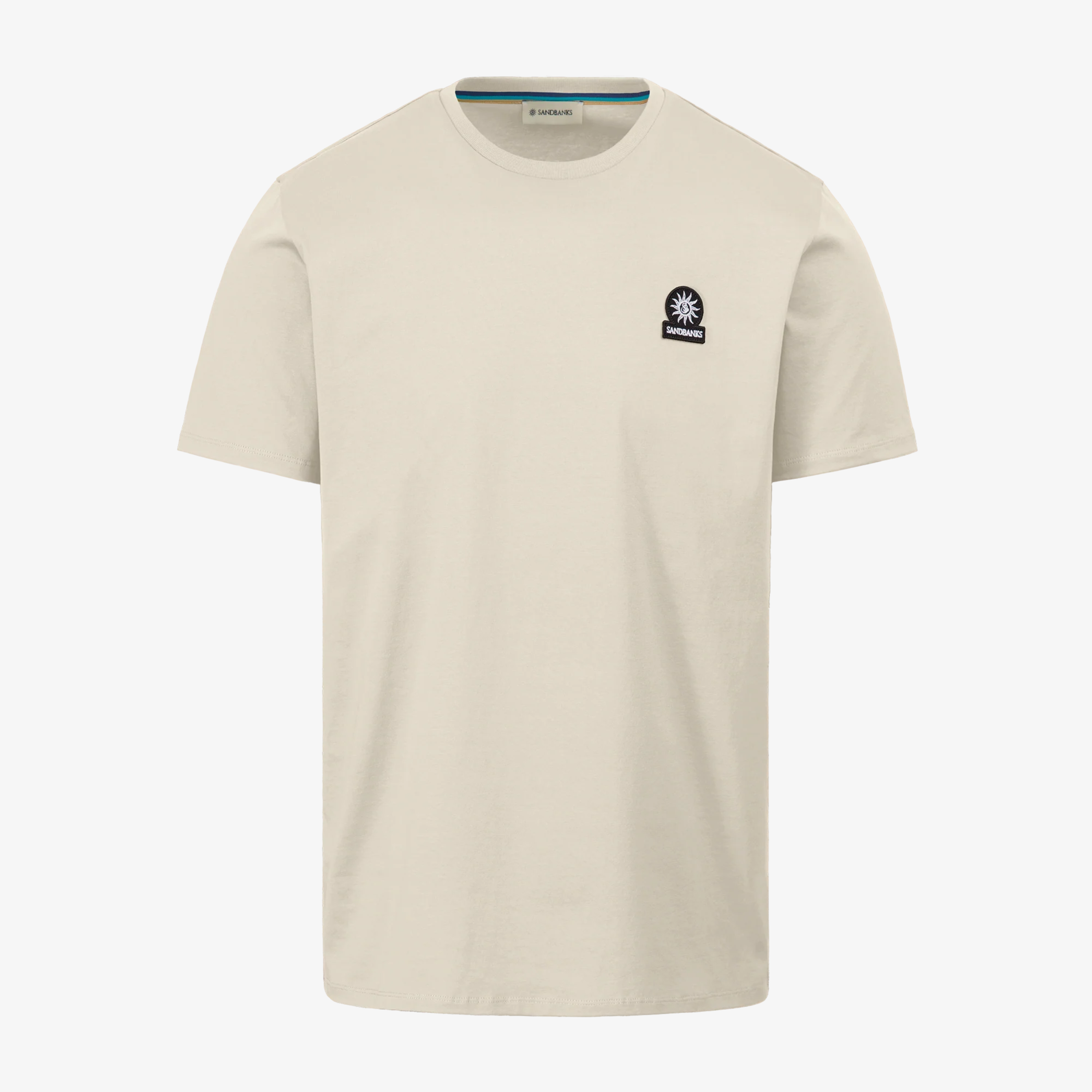 Sandbanks Badge Logo T Shirt - Stone
