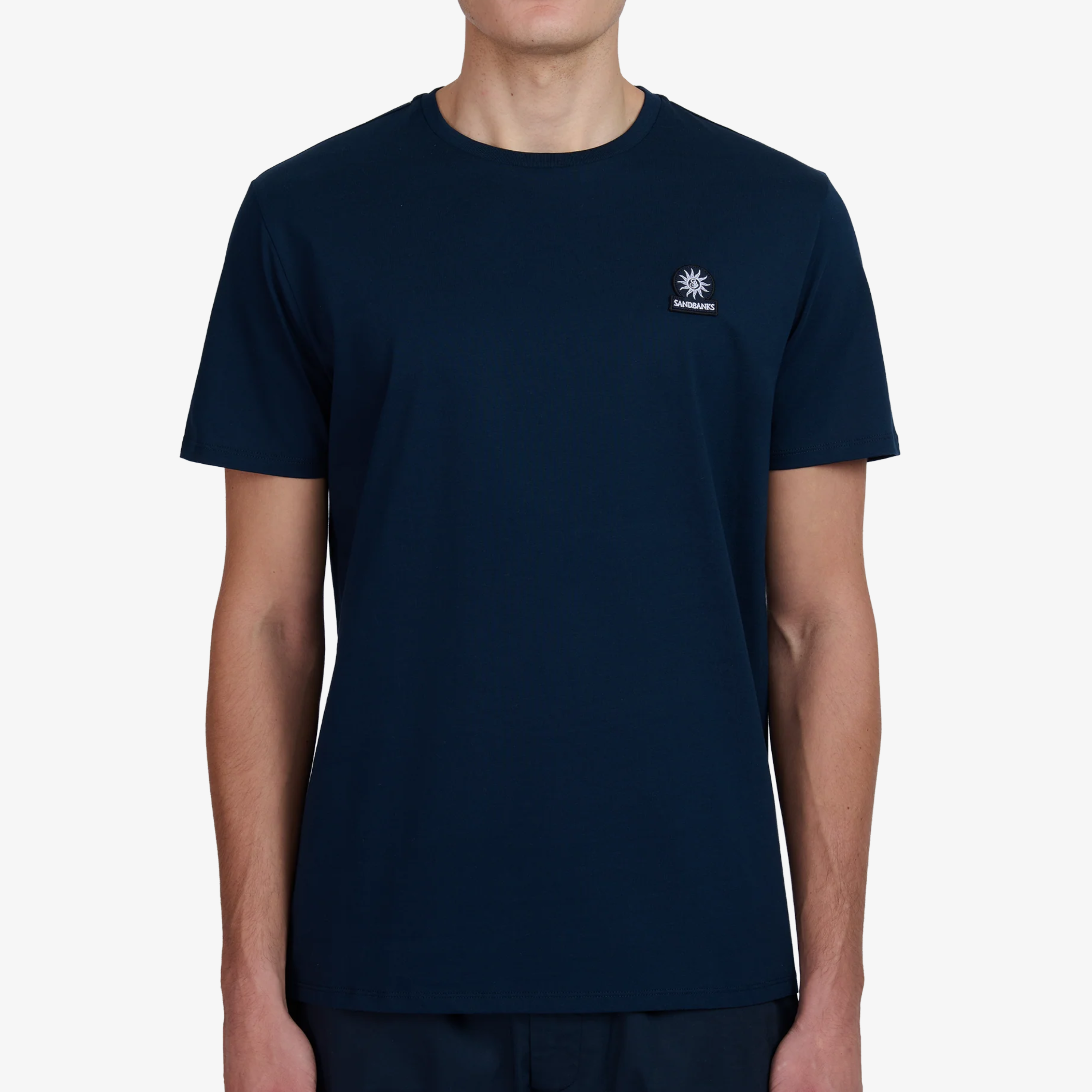 Sandbanks Badge Logo T Shirt - Navy