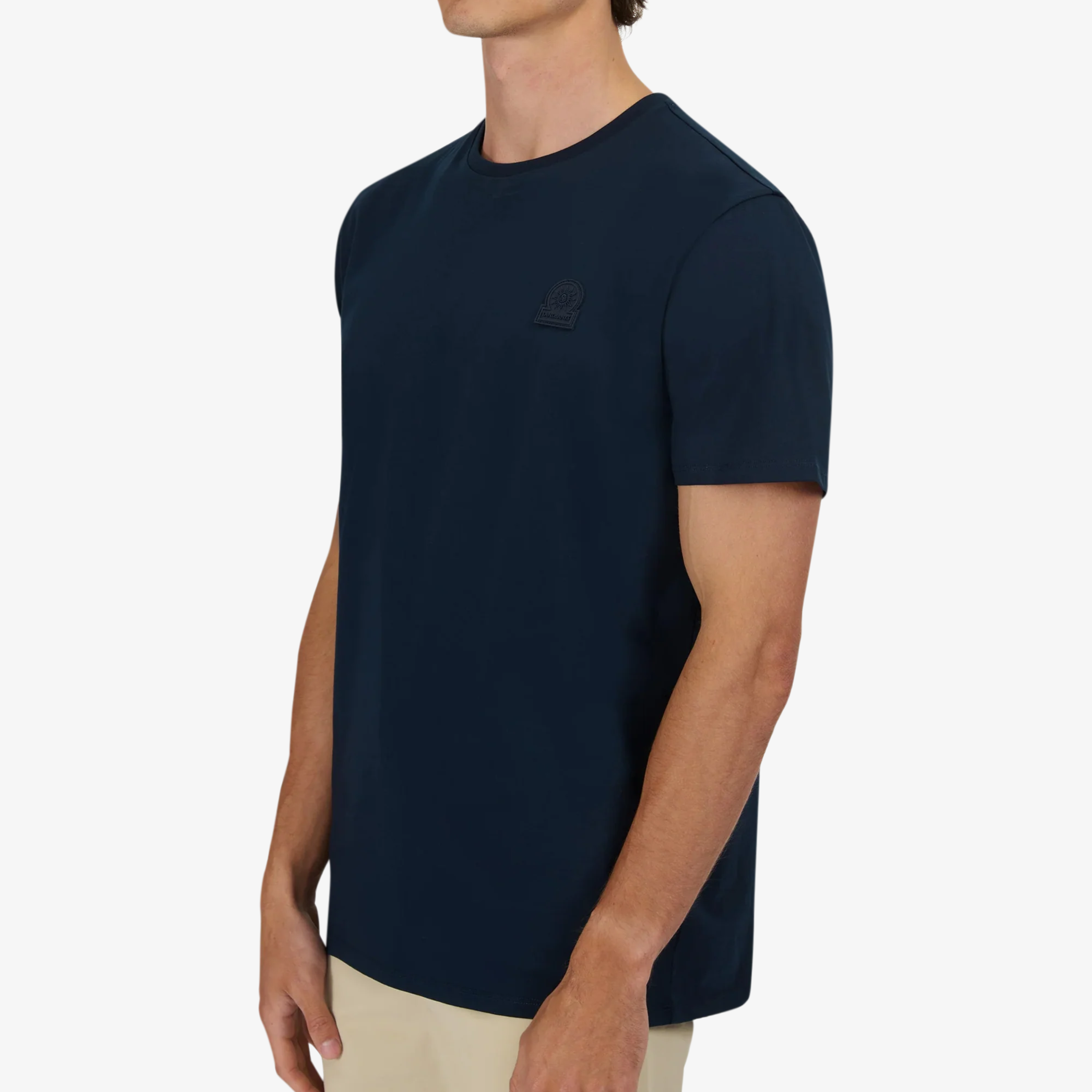 Sandbanks 3D Silicone Logo T-Shirt - Navy