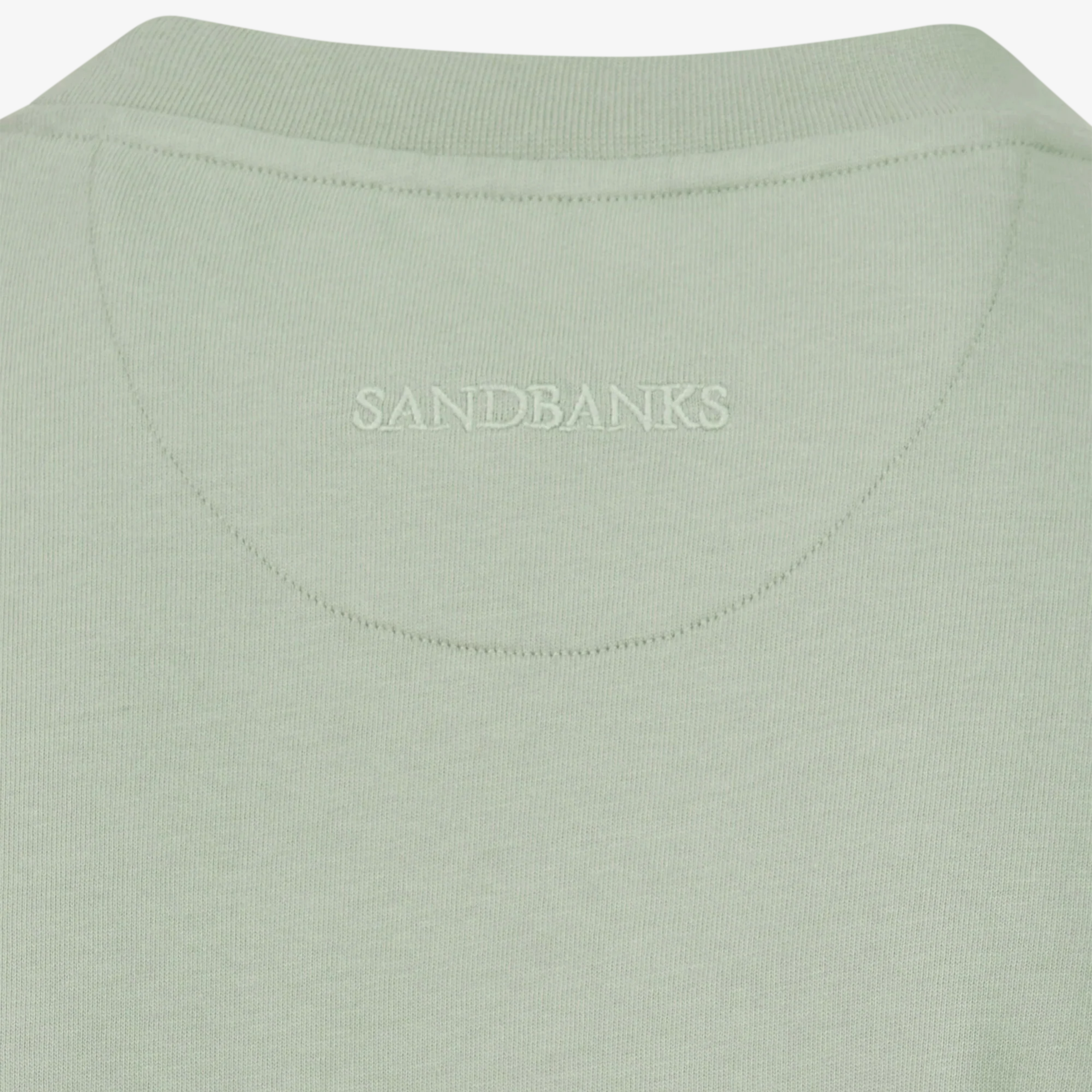 Sandbanks Double Jersey Collegiate T-Shirt - Sage