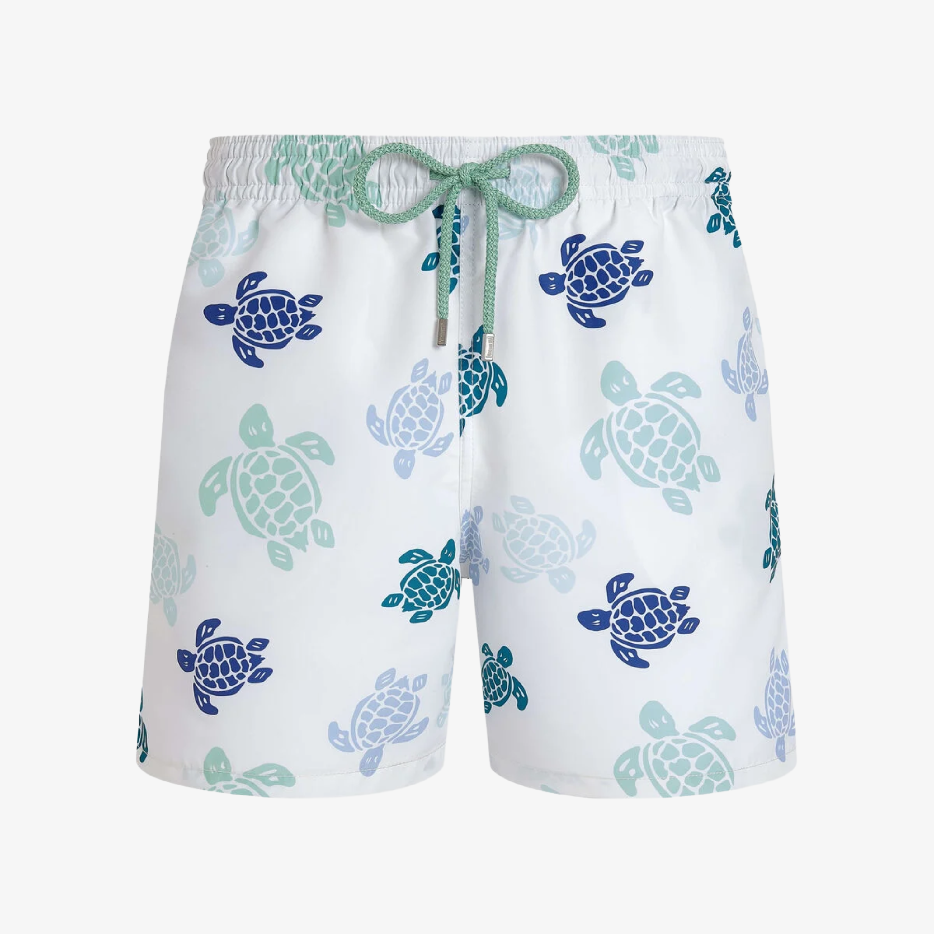 Vilebrequin Moorea Tortues Multicolores Classic Swim Shorts - White