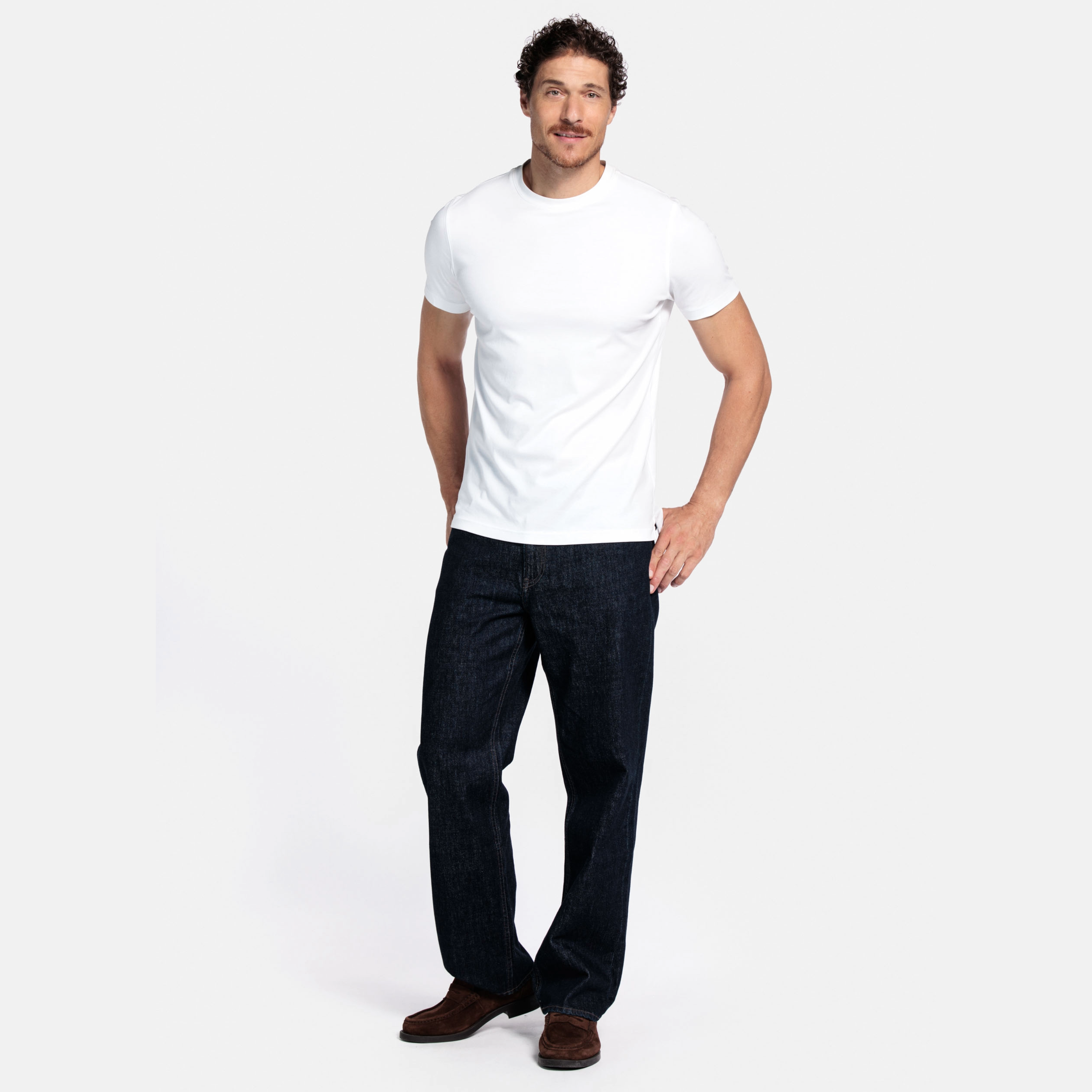 Thomas Maine Liquid Cotton T Shirt - White