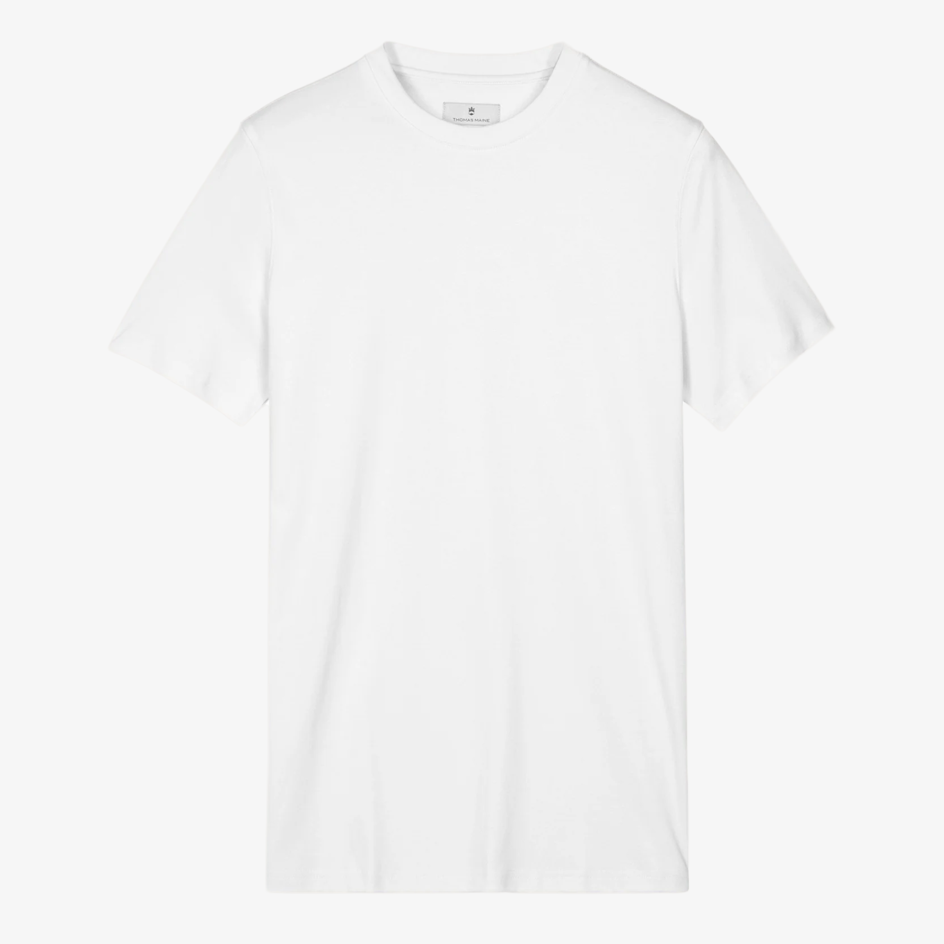 Thomas Maine Liquid Cotton T Shirt - White